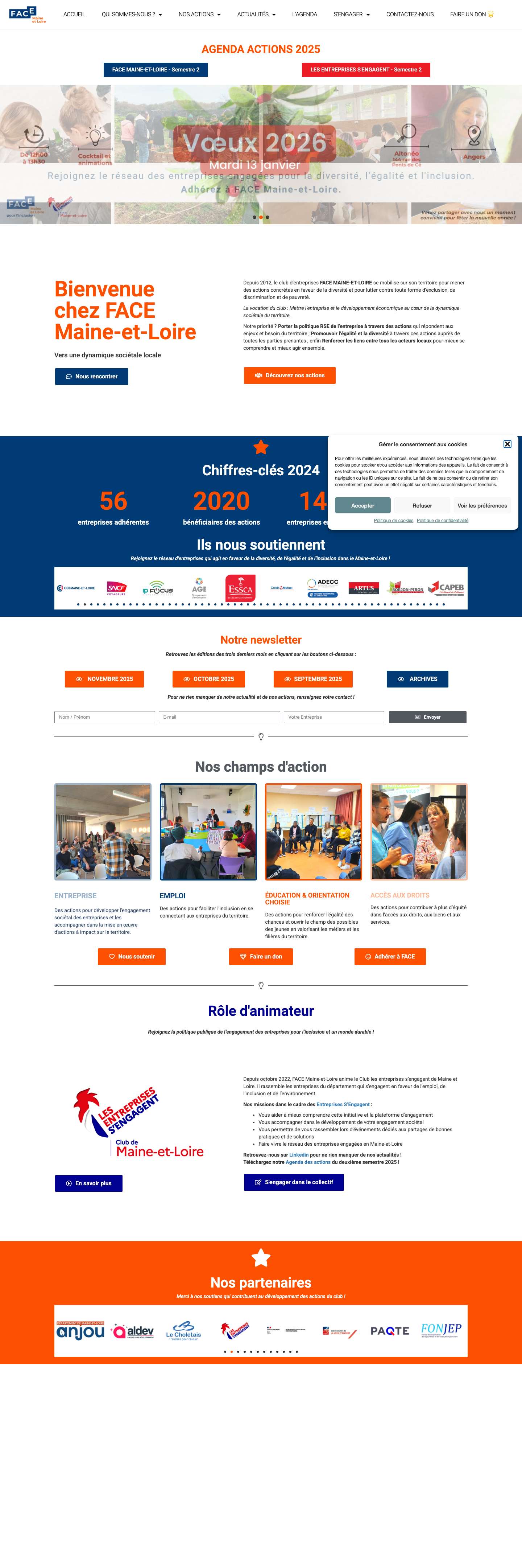 FACE Maine et Loire - Full Screenshot