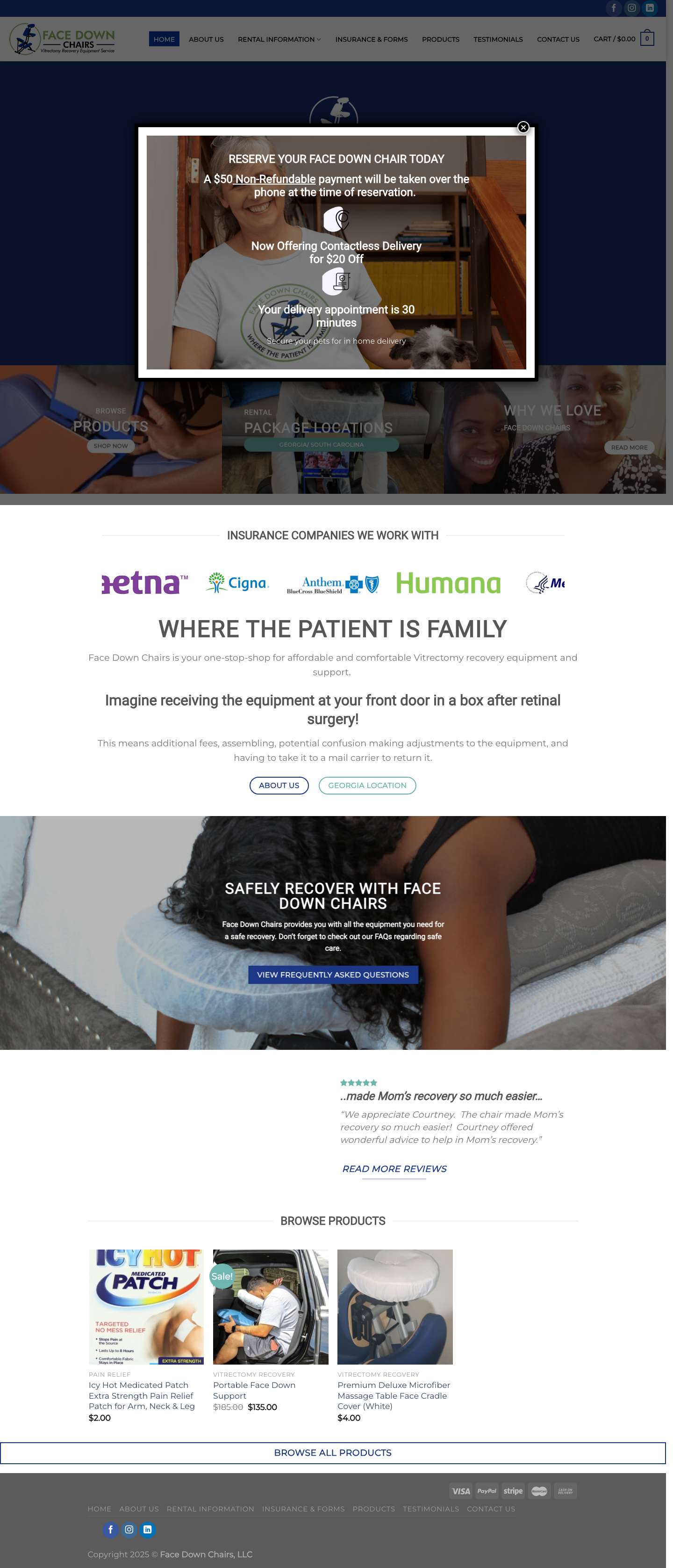 Vitrectomy | Vitrectomy Surgery | Face Down Chairs - Full Screenshot