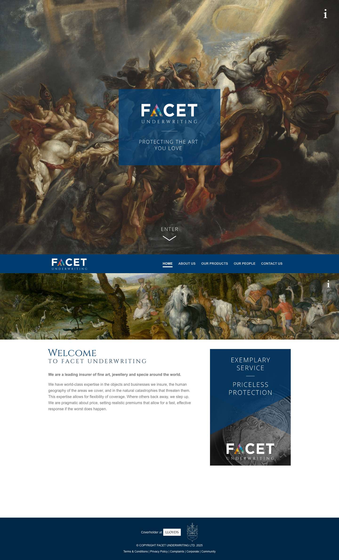 Welcome - Facet Underwriting - Full Screenshot