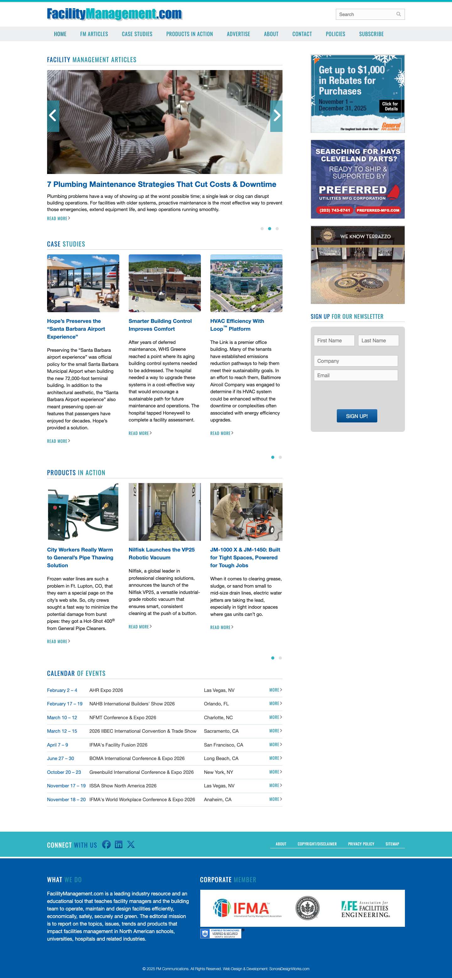 Facility Management | HVAC, CMMS, Security, Energy, IAQ, LEED - Full Screenshot