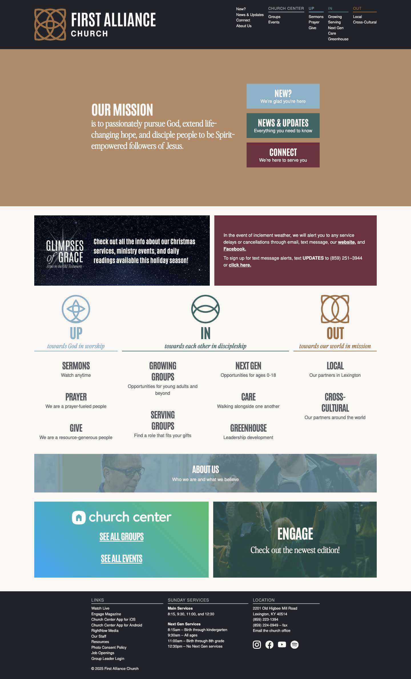 First Alliance Church - Full Screenshot