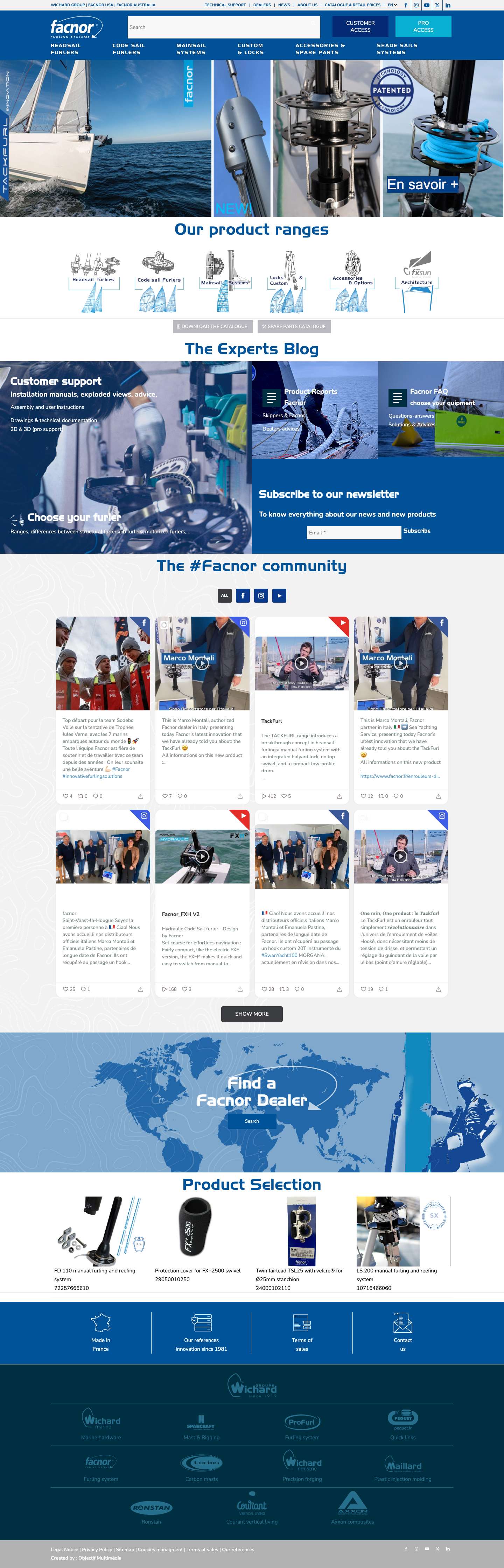 FacnorShopping CartSearch - Full Screenshot