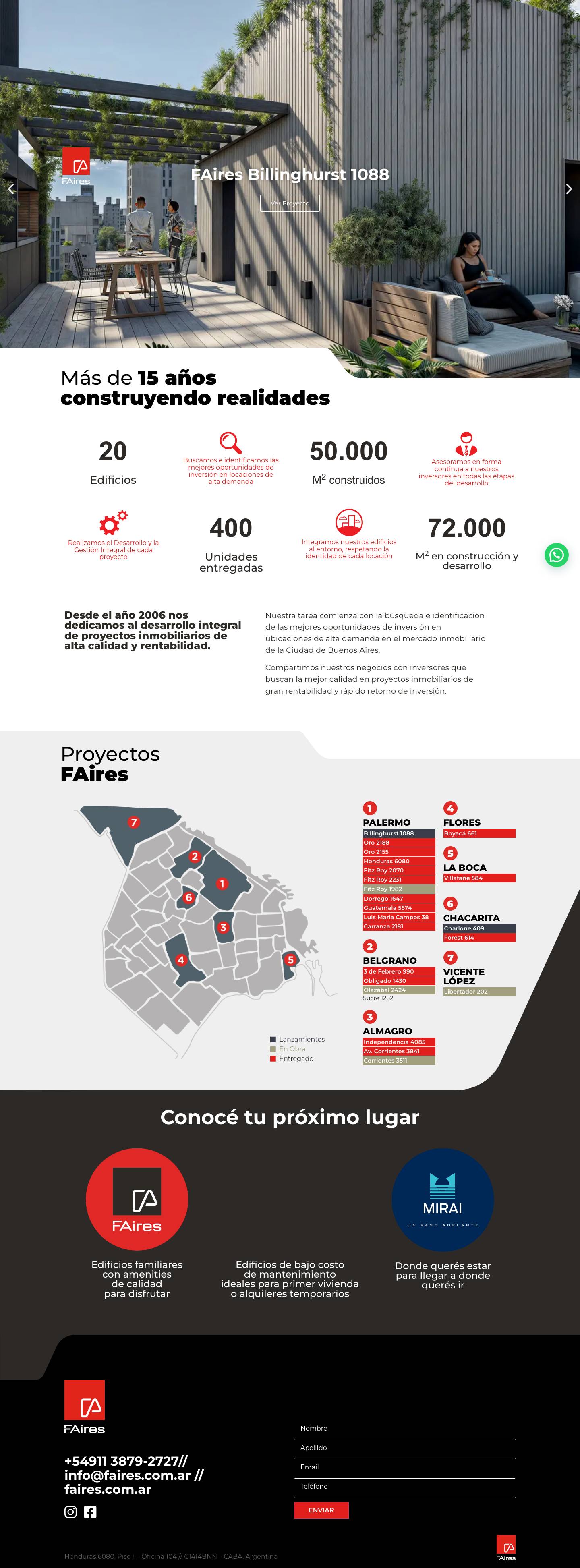 FAires | Donde todo comienza a construirse - Full Screenshot