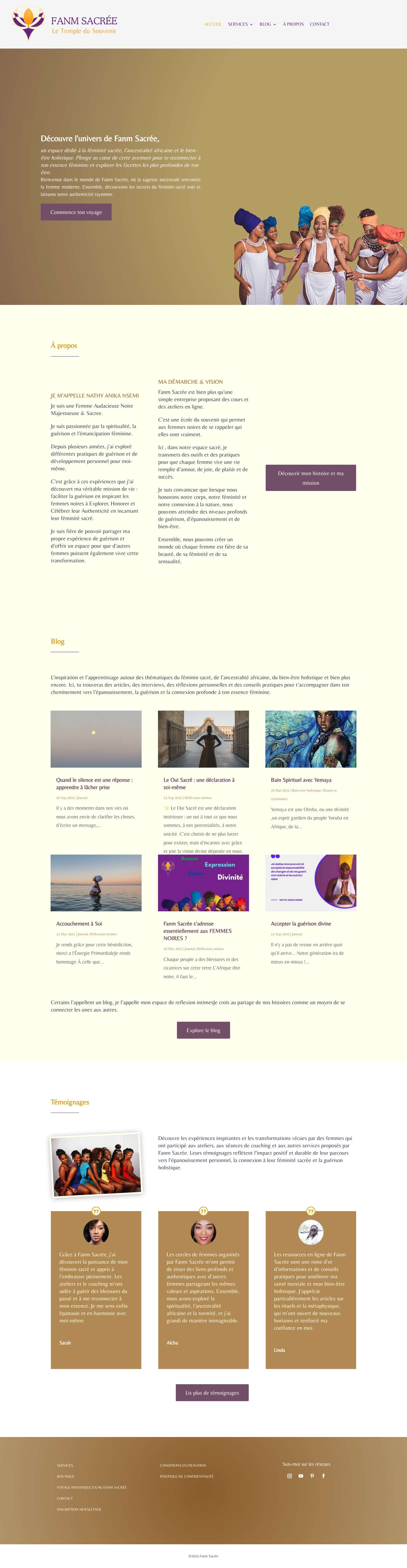 Fanm Sacrée : Fanm Audacieuse Noire Majestueuse - Full Screenshot