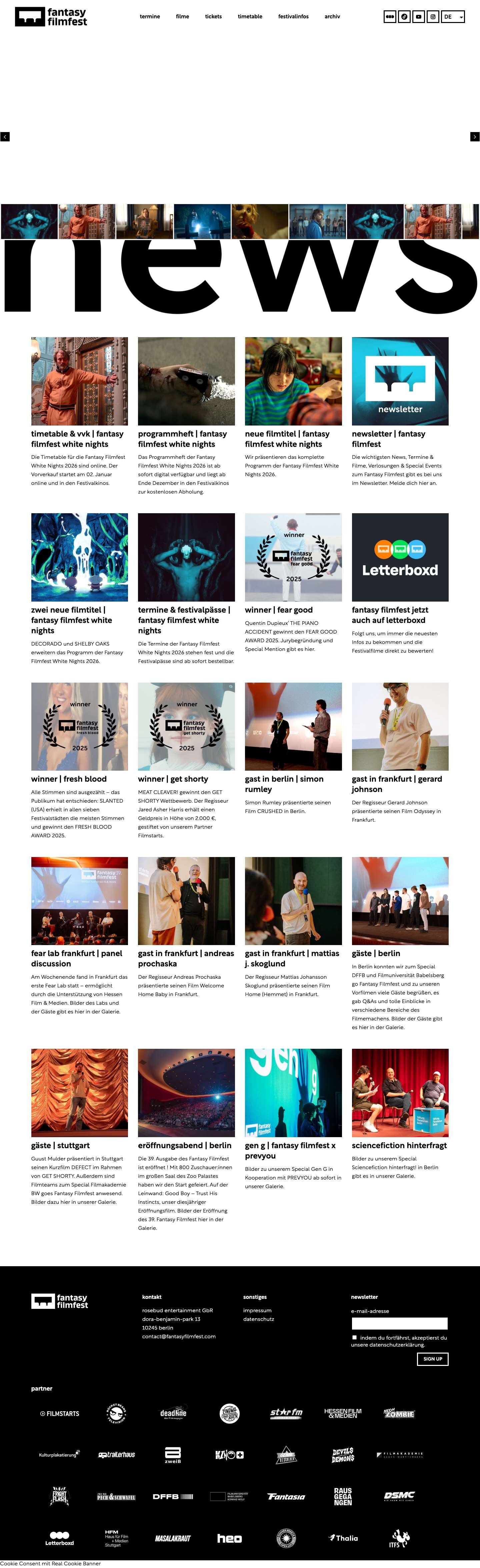 Home - fantasyfilmfest - Full Screenshot