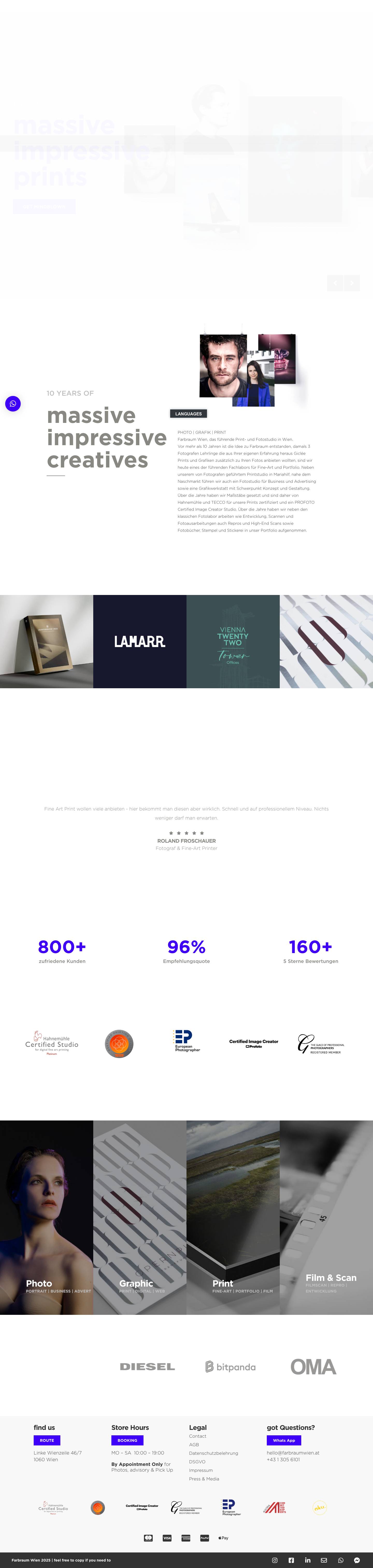 Farbraum Wien | PHOTO | GRAPHIC | PRINT - Full Screenshot