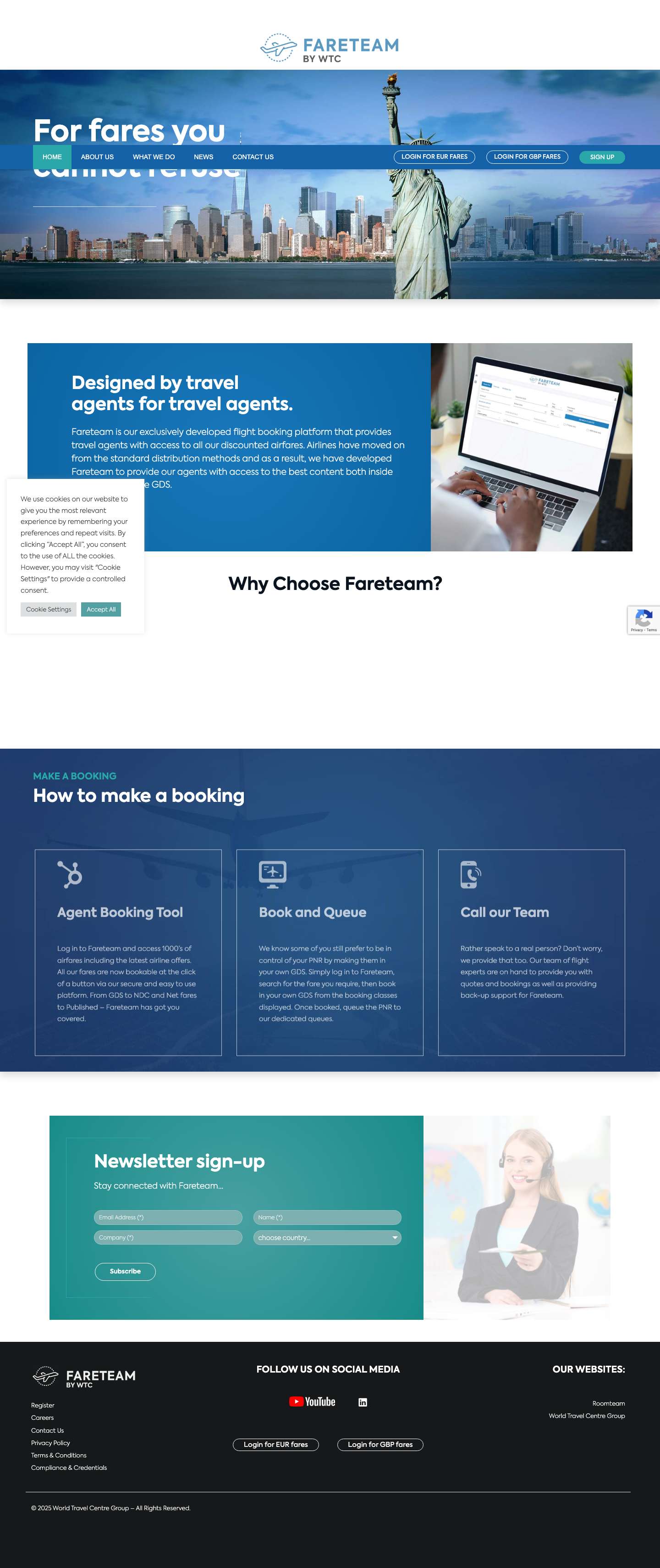 For fares you cannot refuse | Fareteam - Full Screenshot