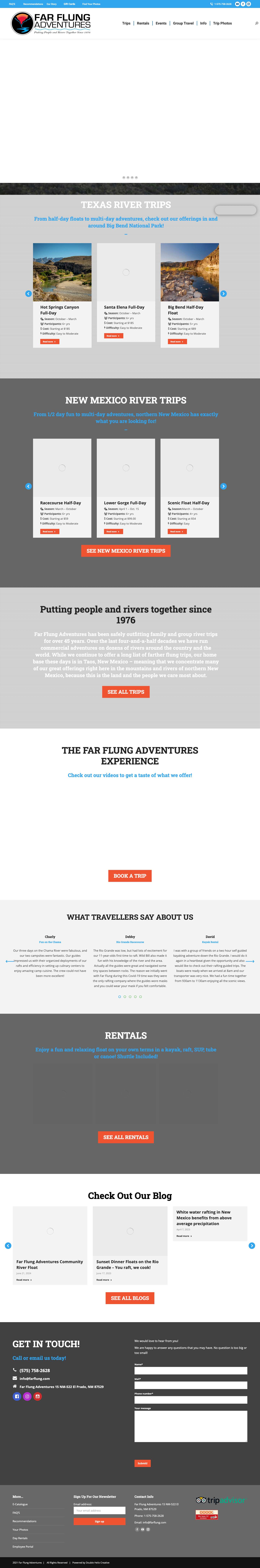 Home - Far Flung Adventures - Full Screenshot