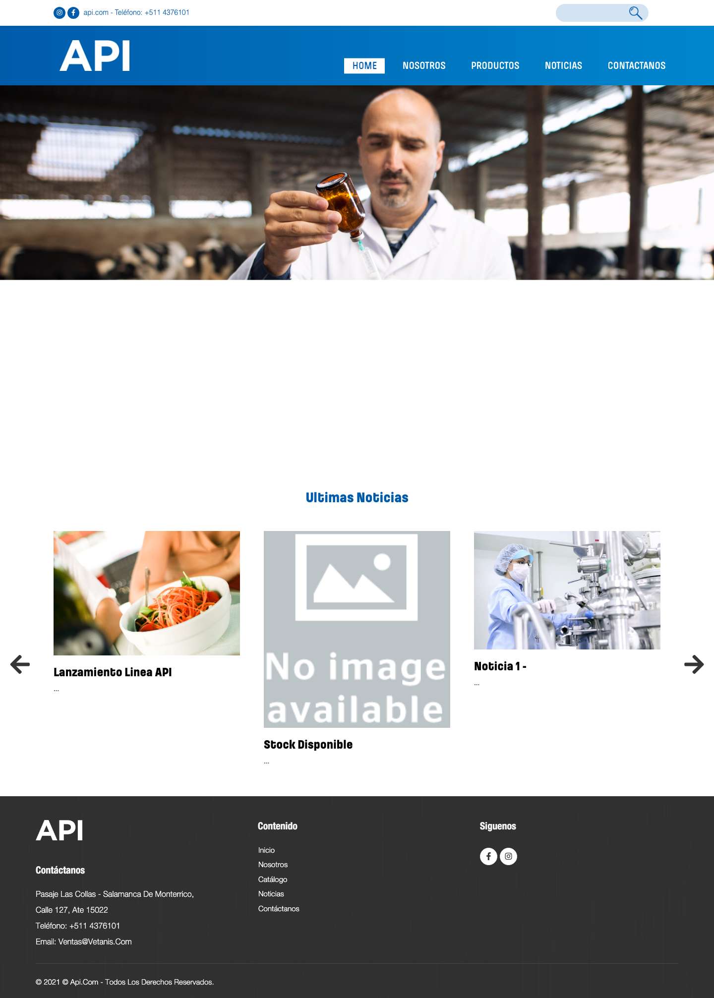 WebAPI – Otro sitio de WordPress - Full Screenshot