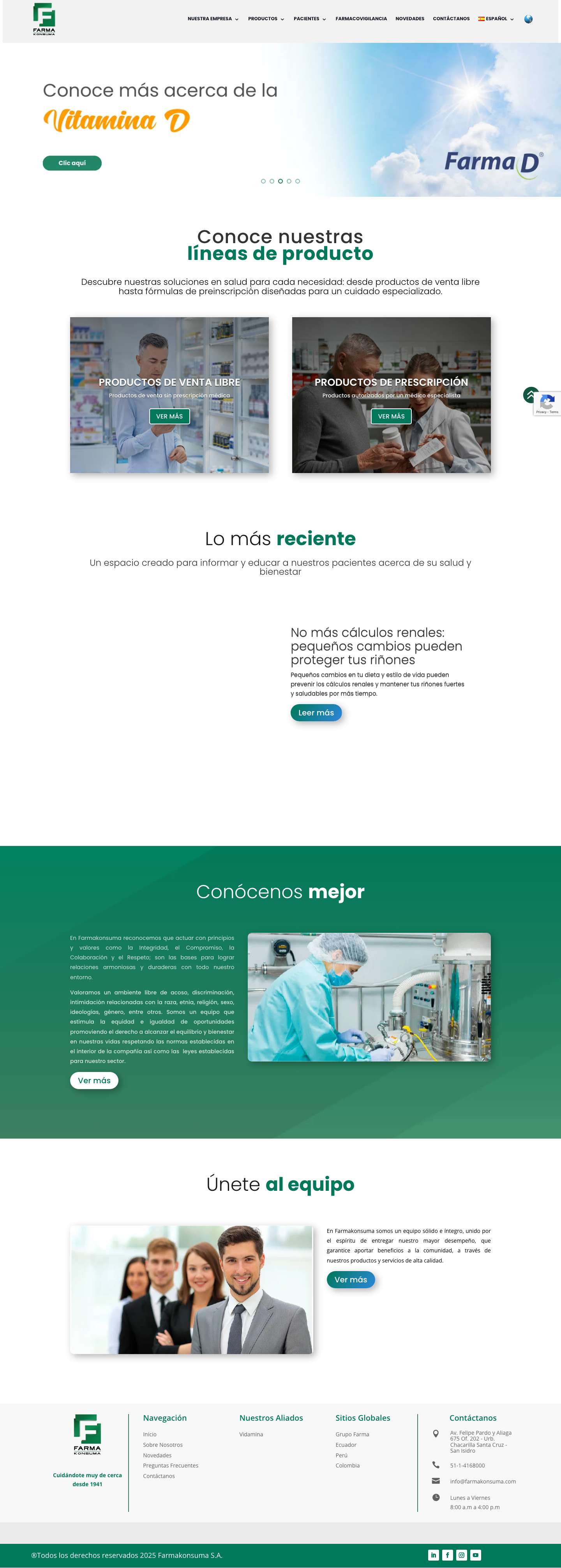 Inicio - Farmakonsuma - Full Screenshot