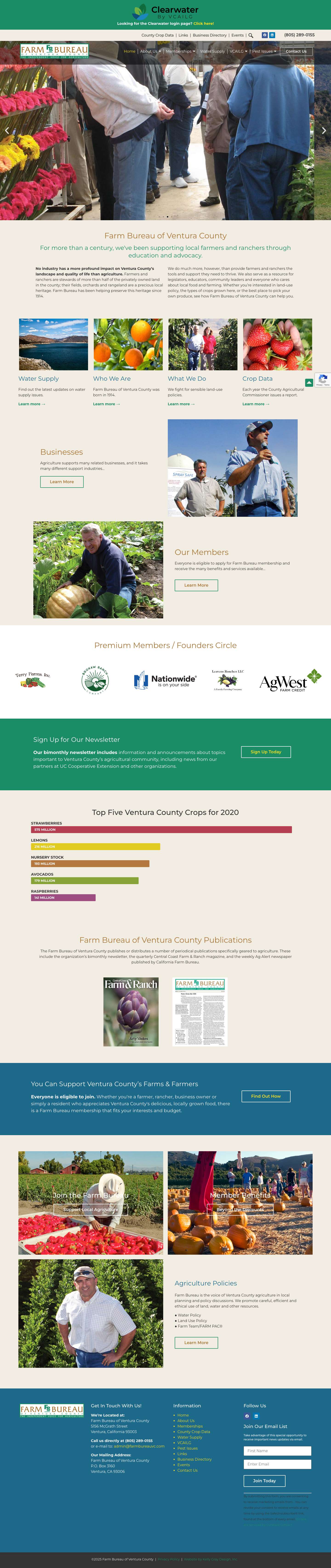 Farm Bureau of Ventura County - Full Screenshot