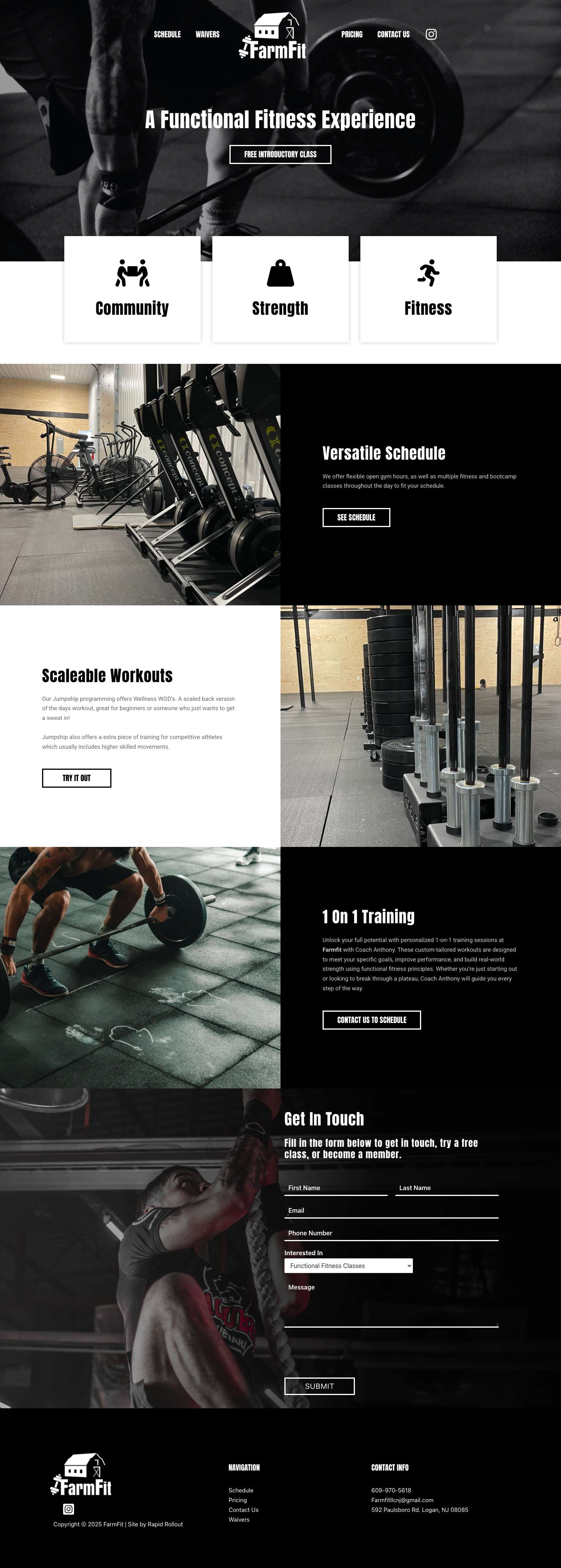FarmFit – A functional fitness experience - Full Screenshot