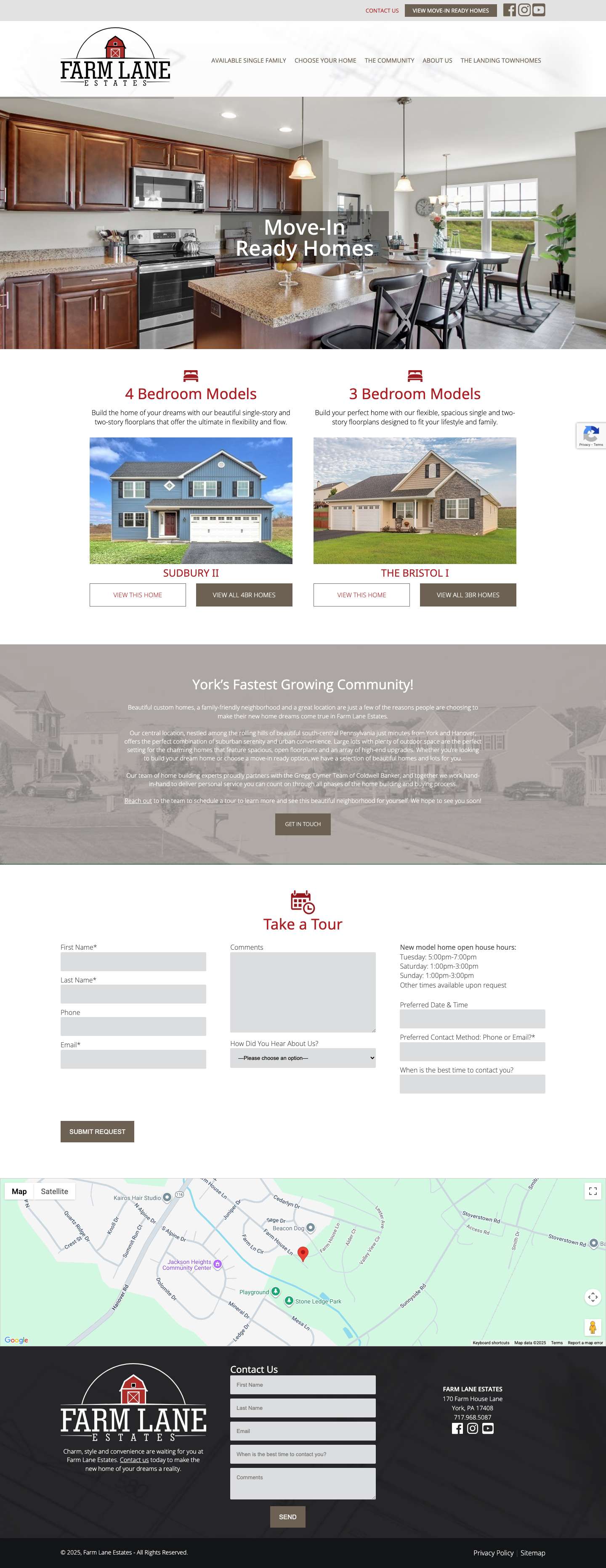 Farm Lane Estates | New Construction Custom Homes Near York, PA - Full Screenshot