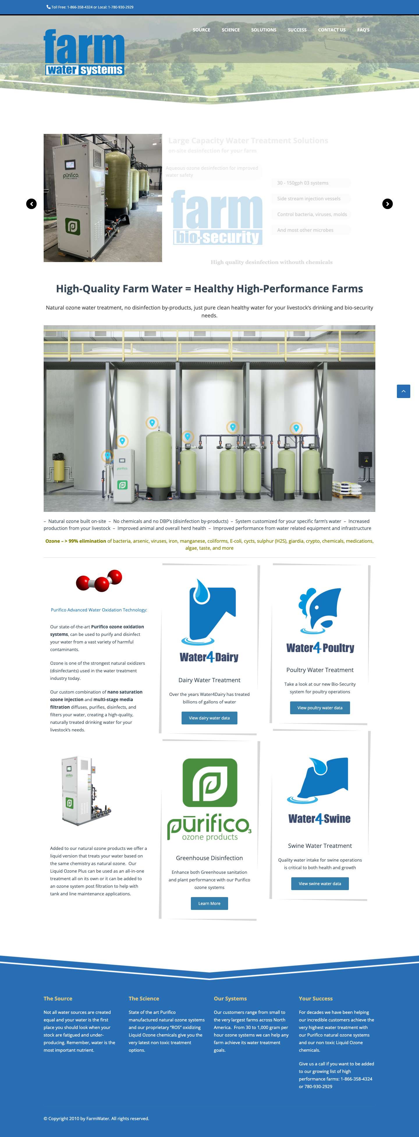 Farm Water - Ozone-water treatment & filtration to boost farm performanceFarm Water - Ozone-water treatment & filtration to boost farm performance - Full Screenshot