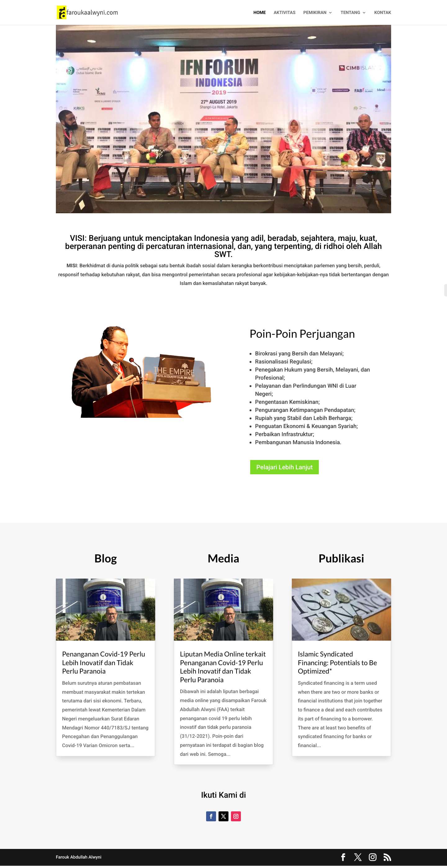 Farouk Abdullah Alwyni | Berkhidmat untuk Rakyat - Full Screenshot