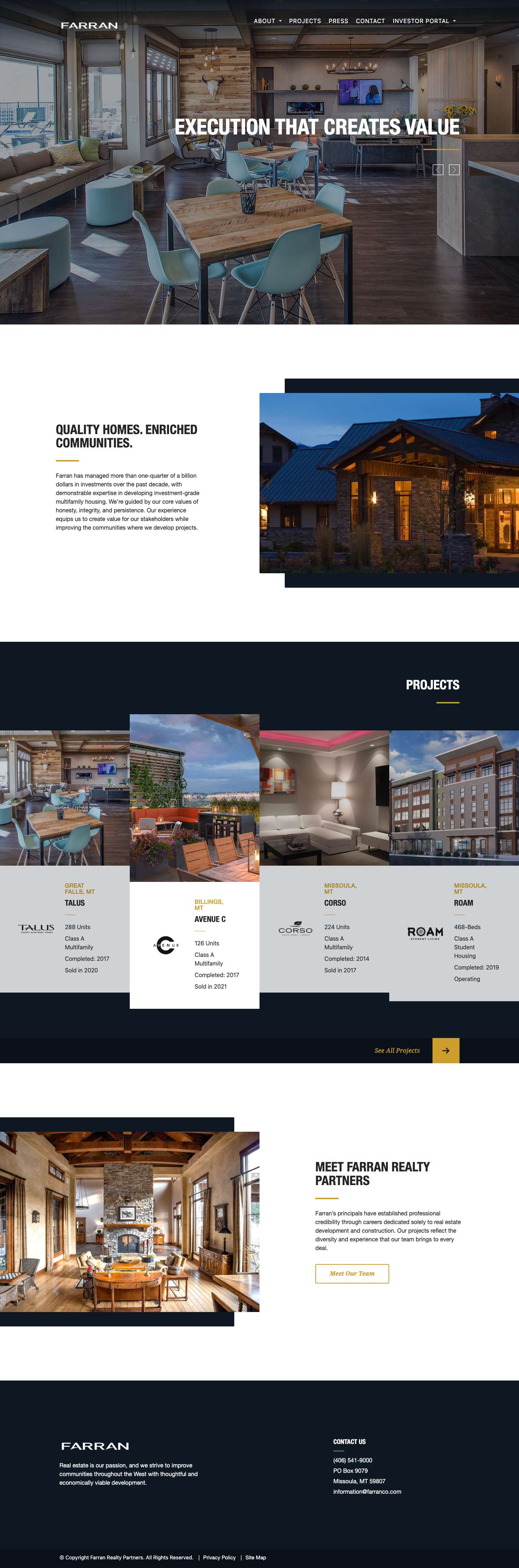 Home - Farran Realty Partners - Full Screenshot