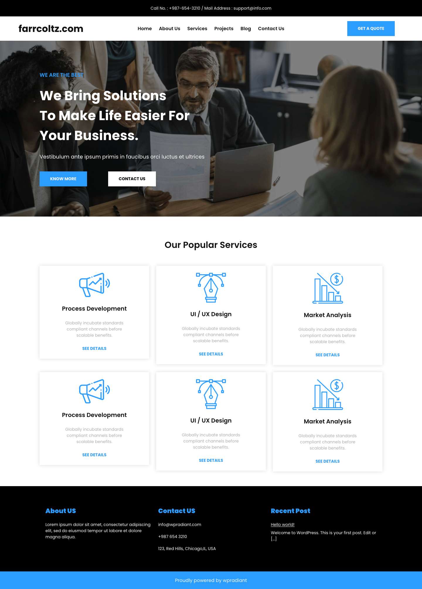 farrcoltz.com - - Full Screenshot