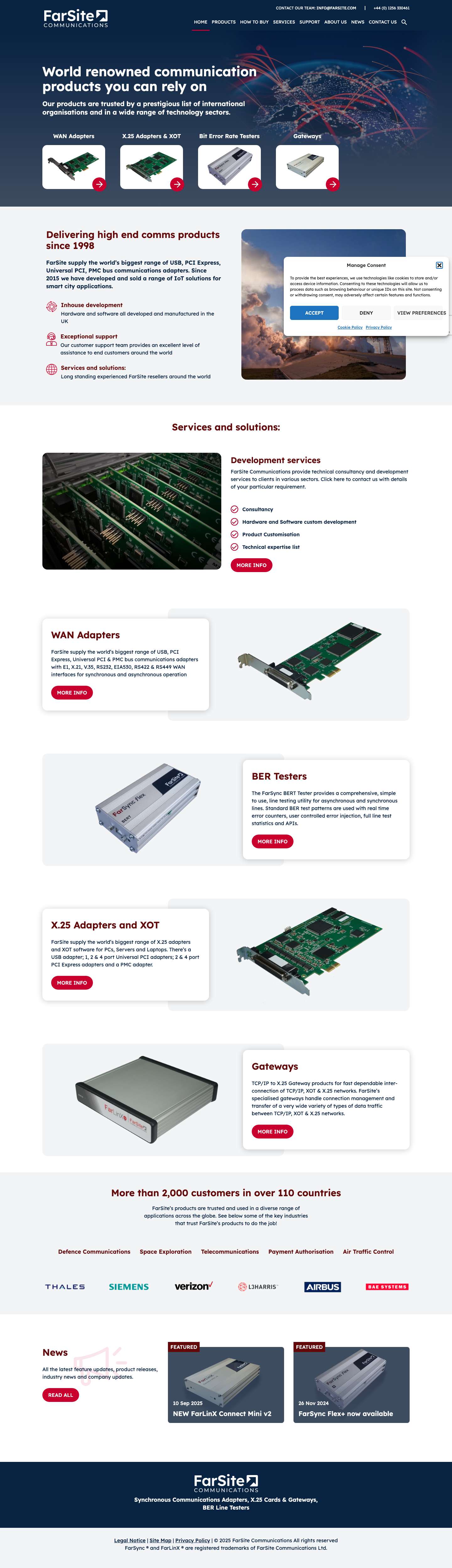 Home - FarSite Communications LtdSearch - Full Screenshot