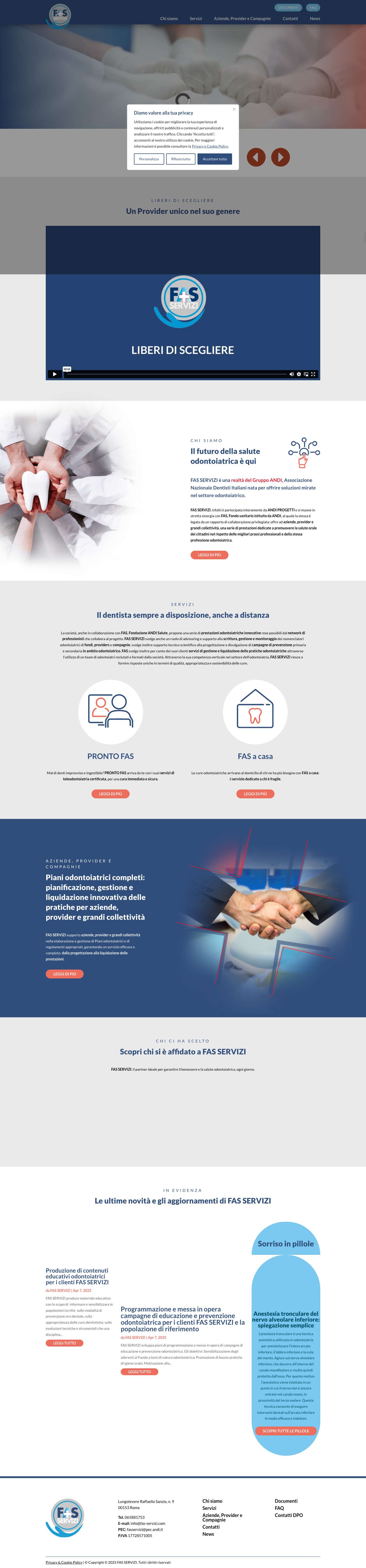 Homepage - Fas Servizi - Full Screenshot