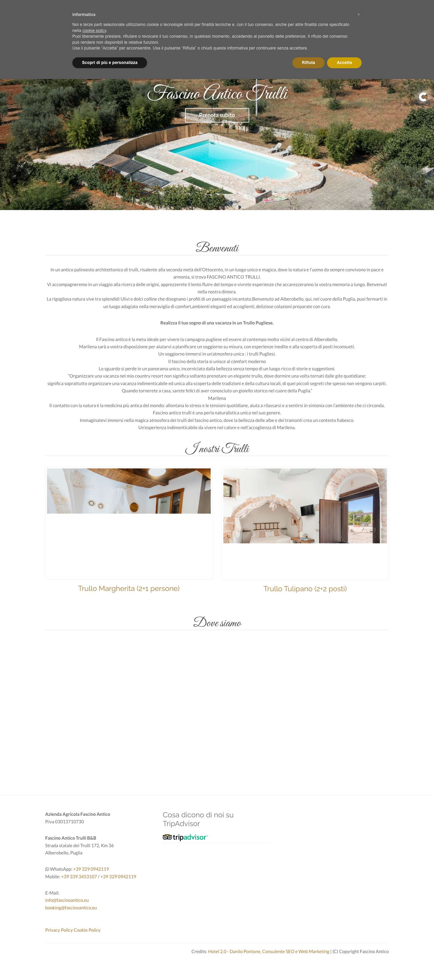 Fascino Antico Trulli B&B, Alberobello – Vacanze in Puglia - Full Screenshot