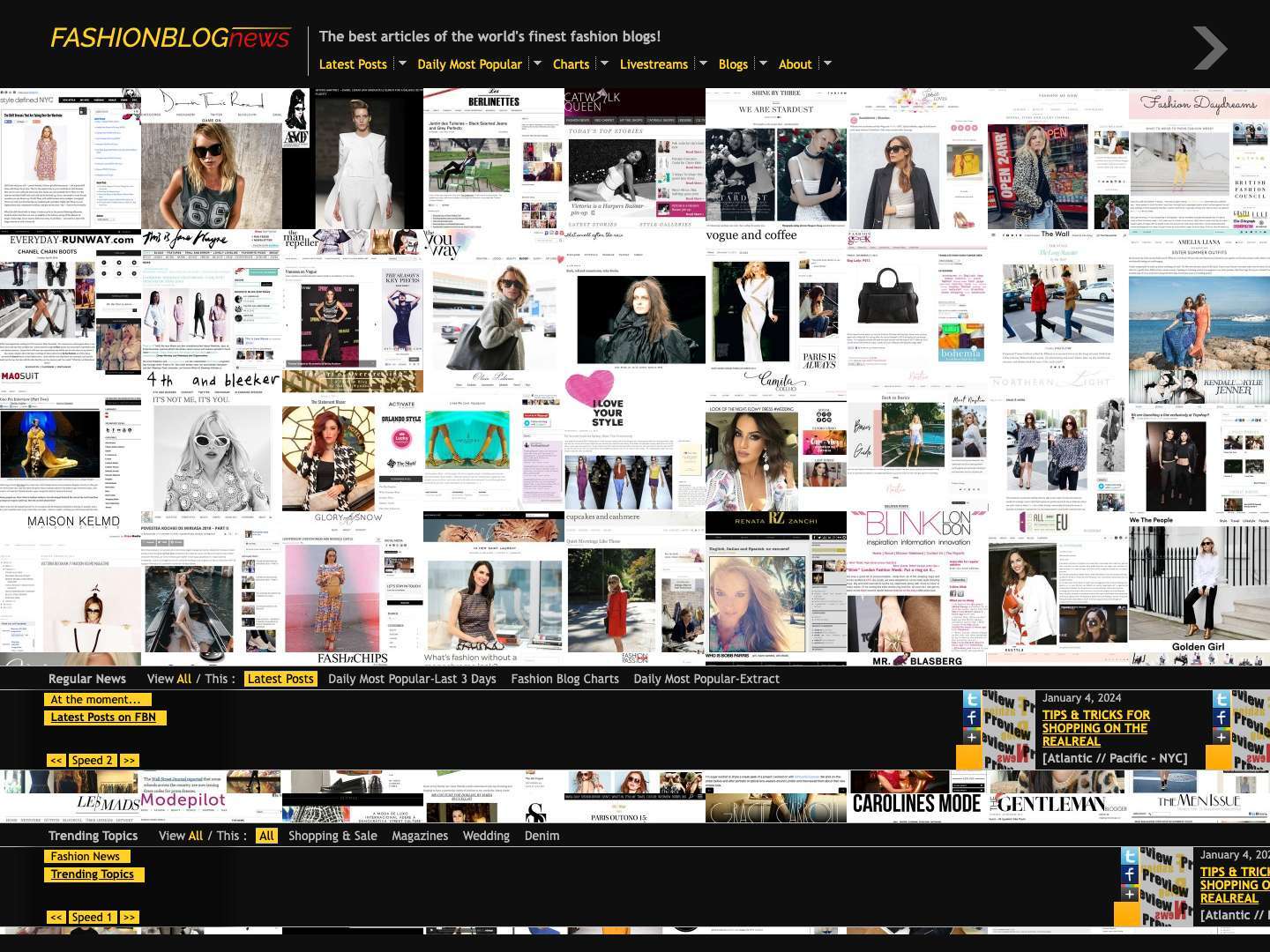 FashionBlogNews - Full Screenshot