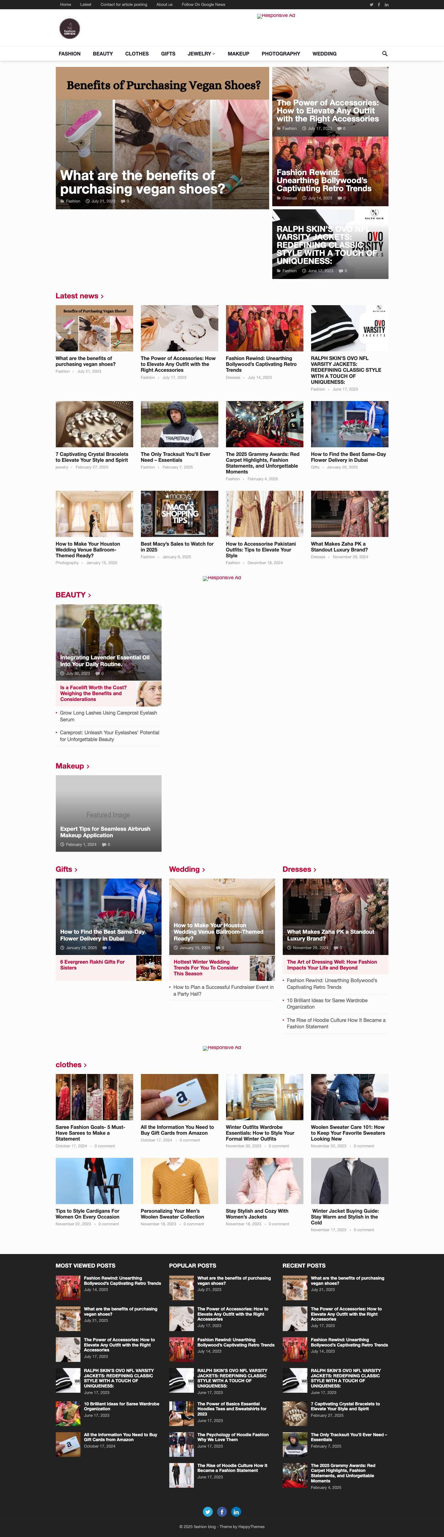 Best Fashion Online Trends Blogs - Full Screenshot