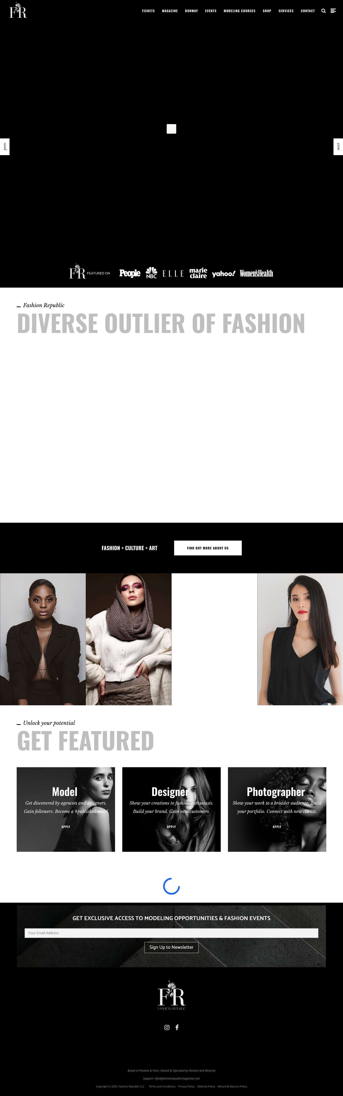 Fashion Republic Magazine - Full Screenshot