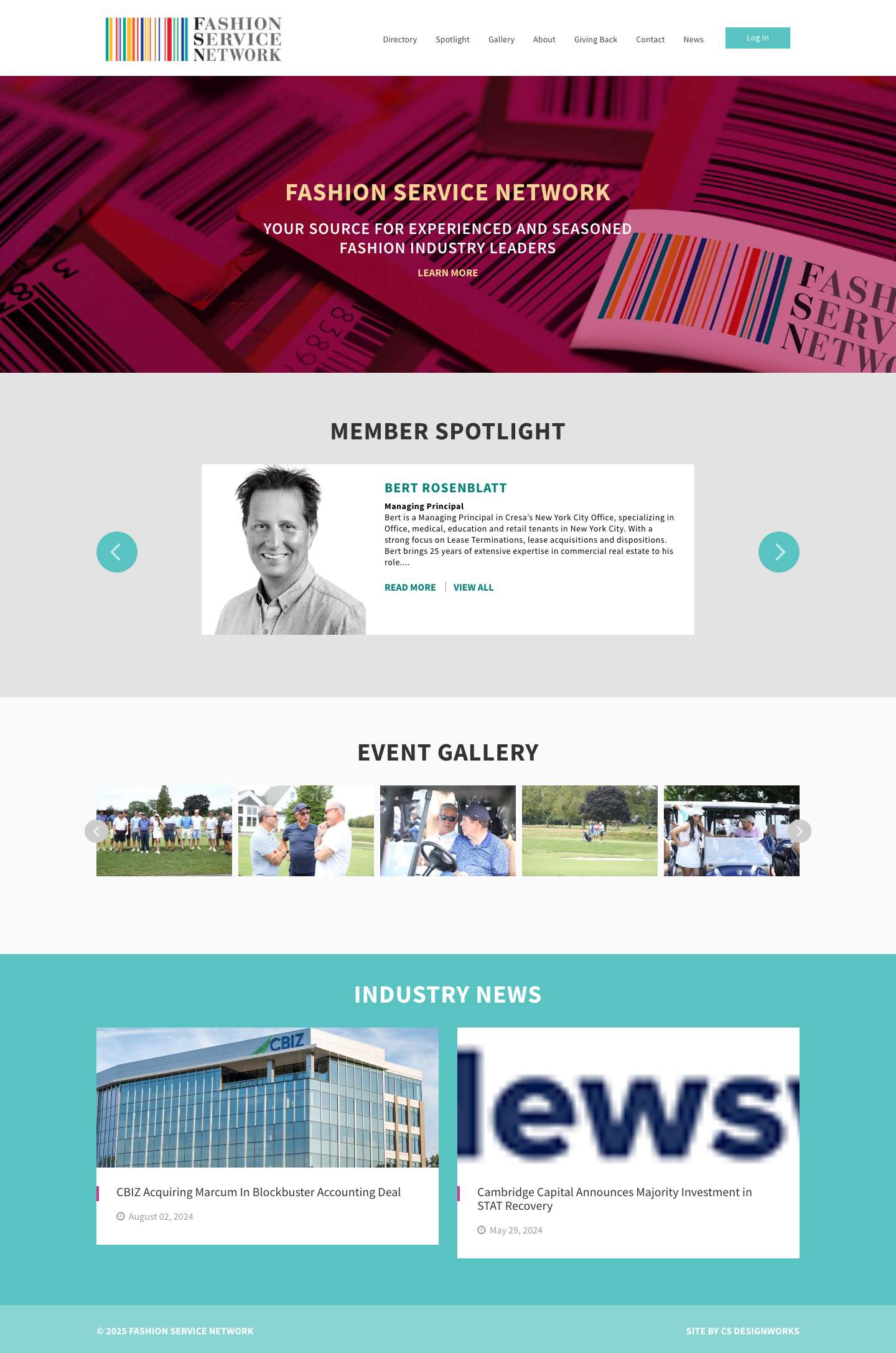 Fashion Service Network - Full Screenshot