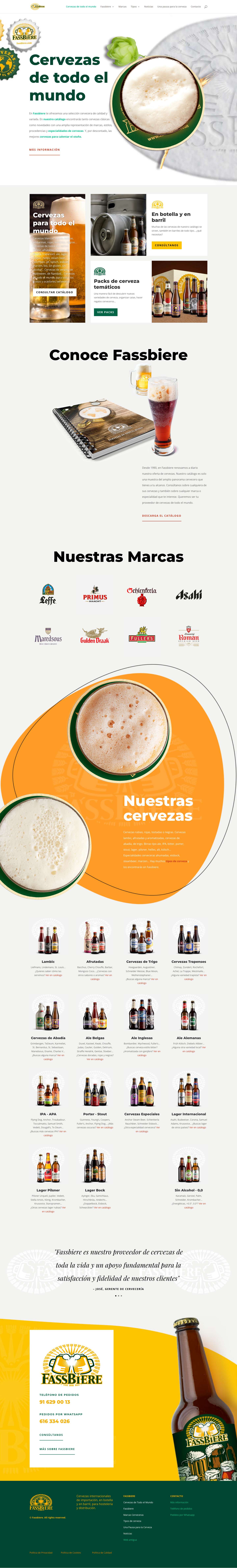 Cervezas de todo el mundo - Fassbiere - Full Screenshot