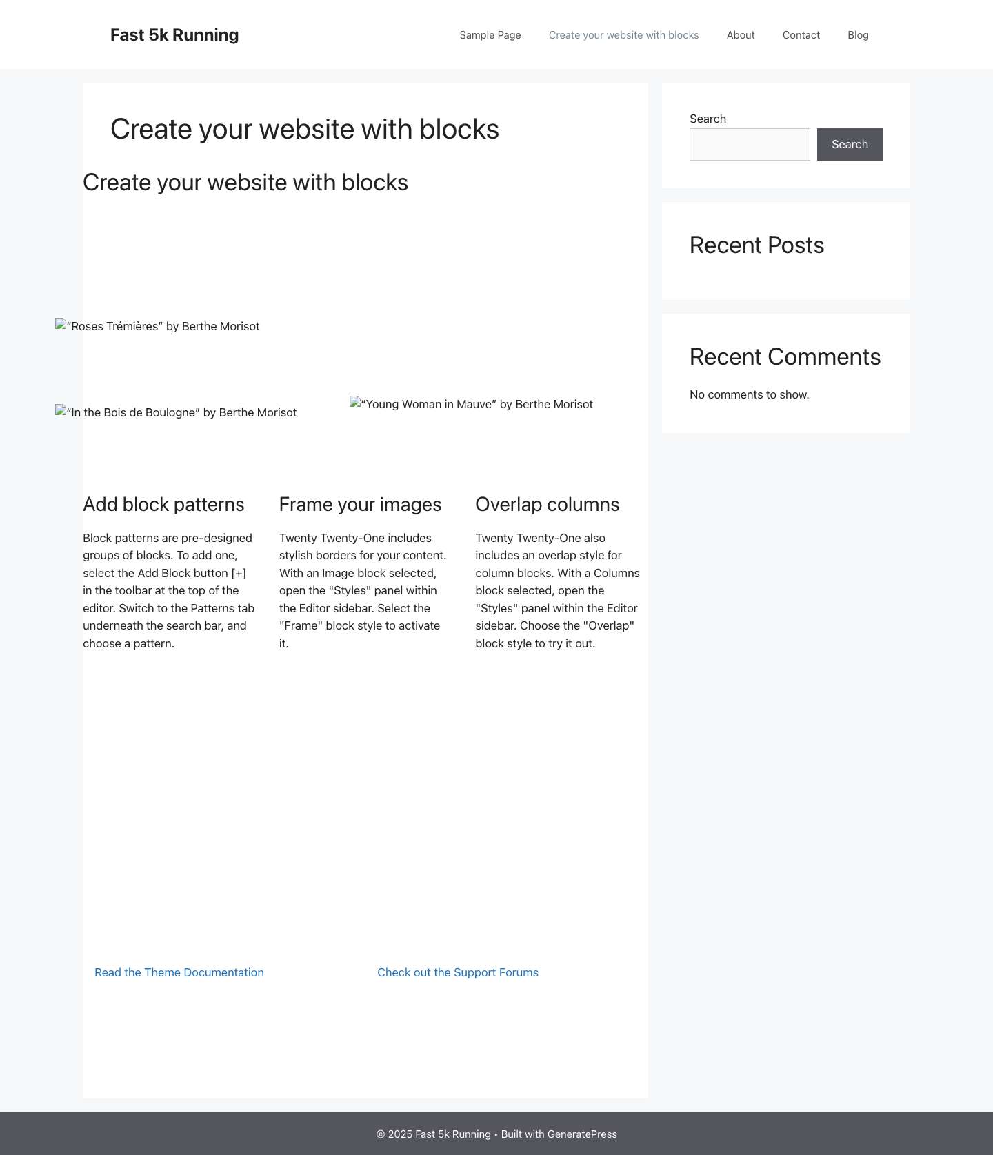 Fast 5k Running – Just another WordPress site - Full Screenshot