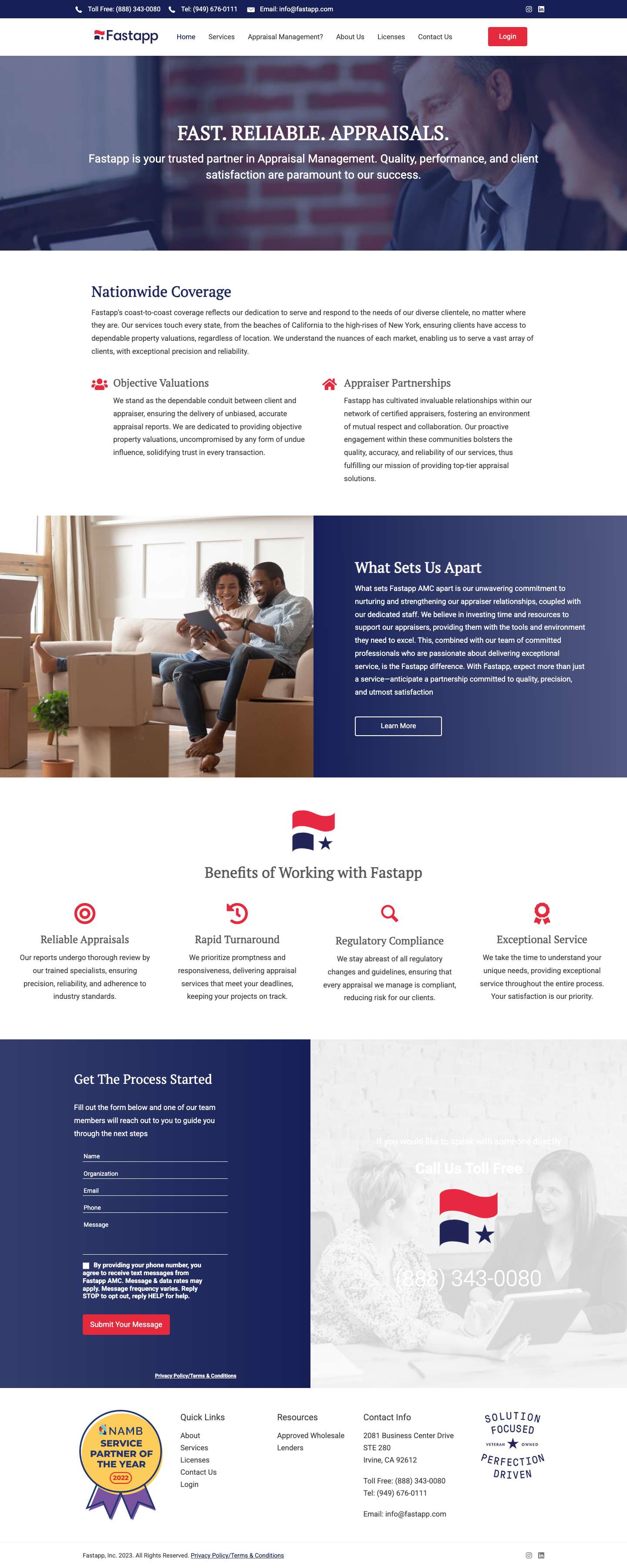Fastapp – Fast & Reliable Appraisal Managment Company (AMC) - Full Screenshot