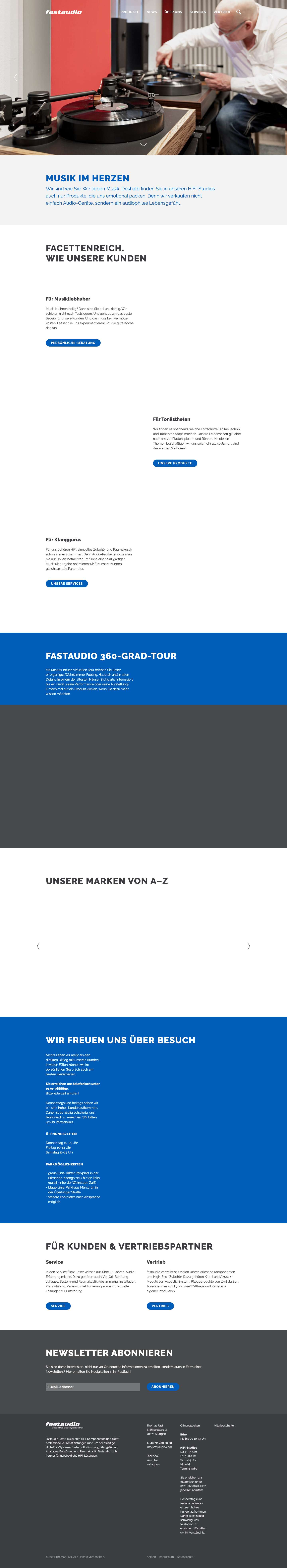 HiFi-Studios Stuttgart - Full Screenshot