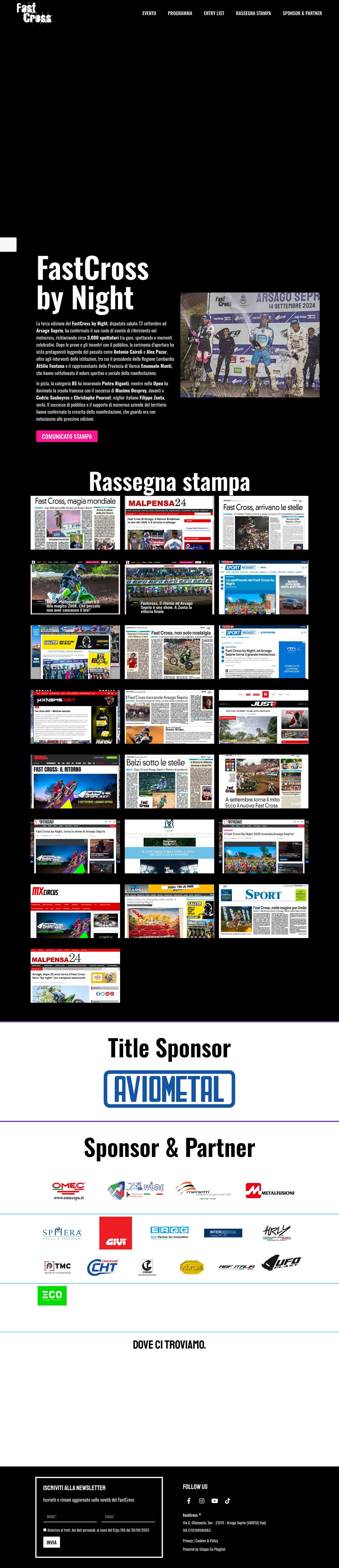 FastCross by Night - UFO PLAST, Acquista il Biglietto - Full Screenshot