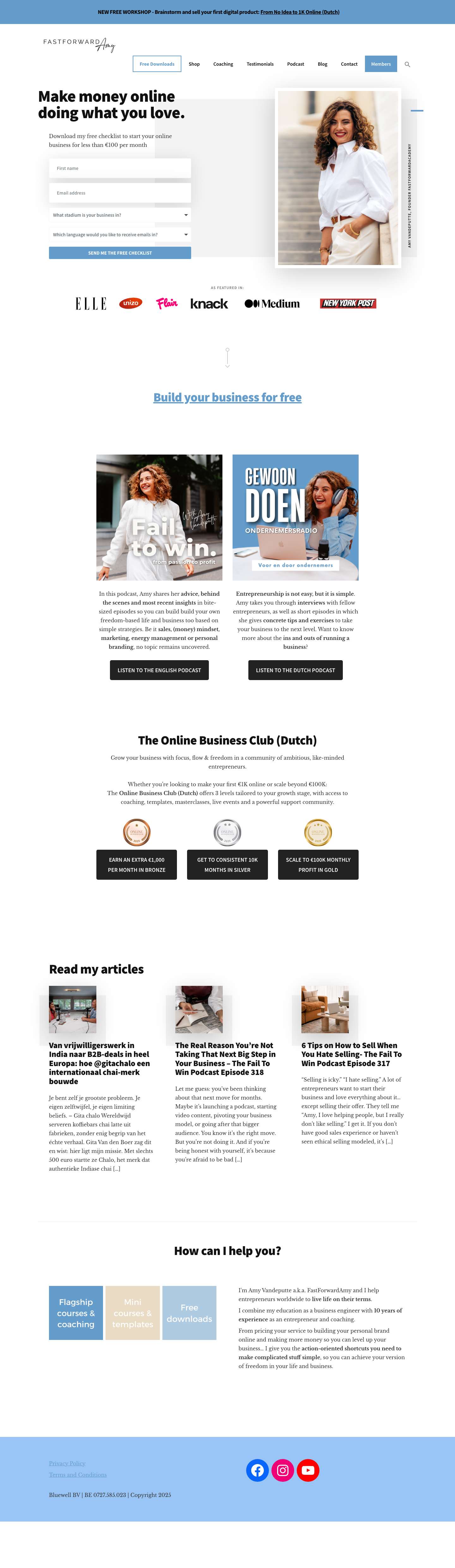 Home - FastForwardAmy - Full Screenshot