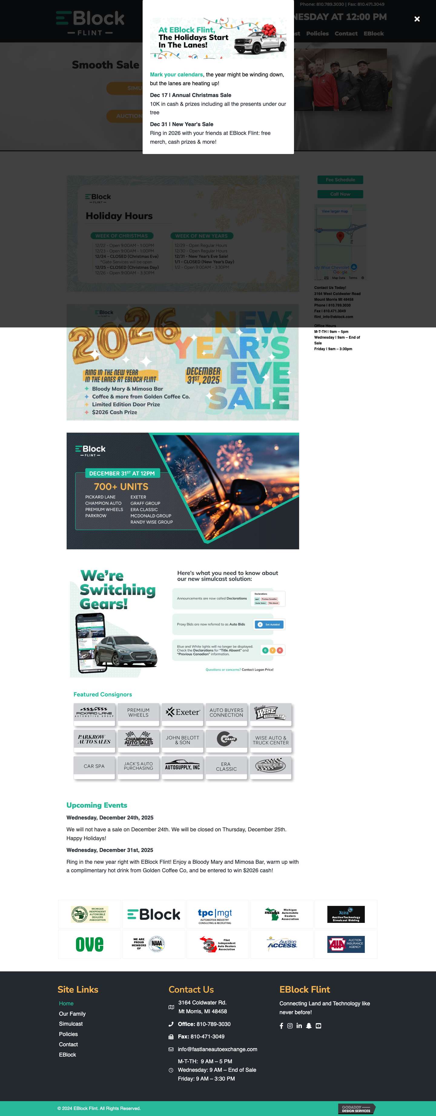 Smooth Sale of Your Cars - EBlock Flint - Full Screenshot