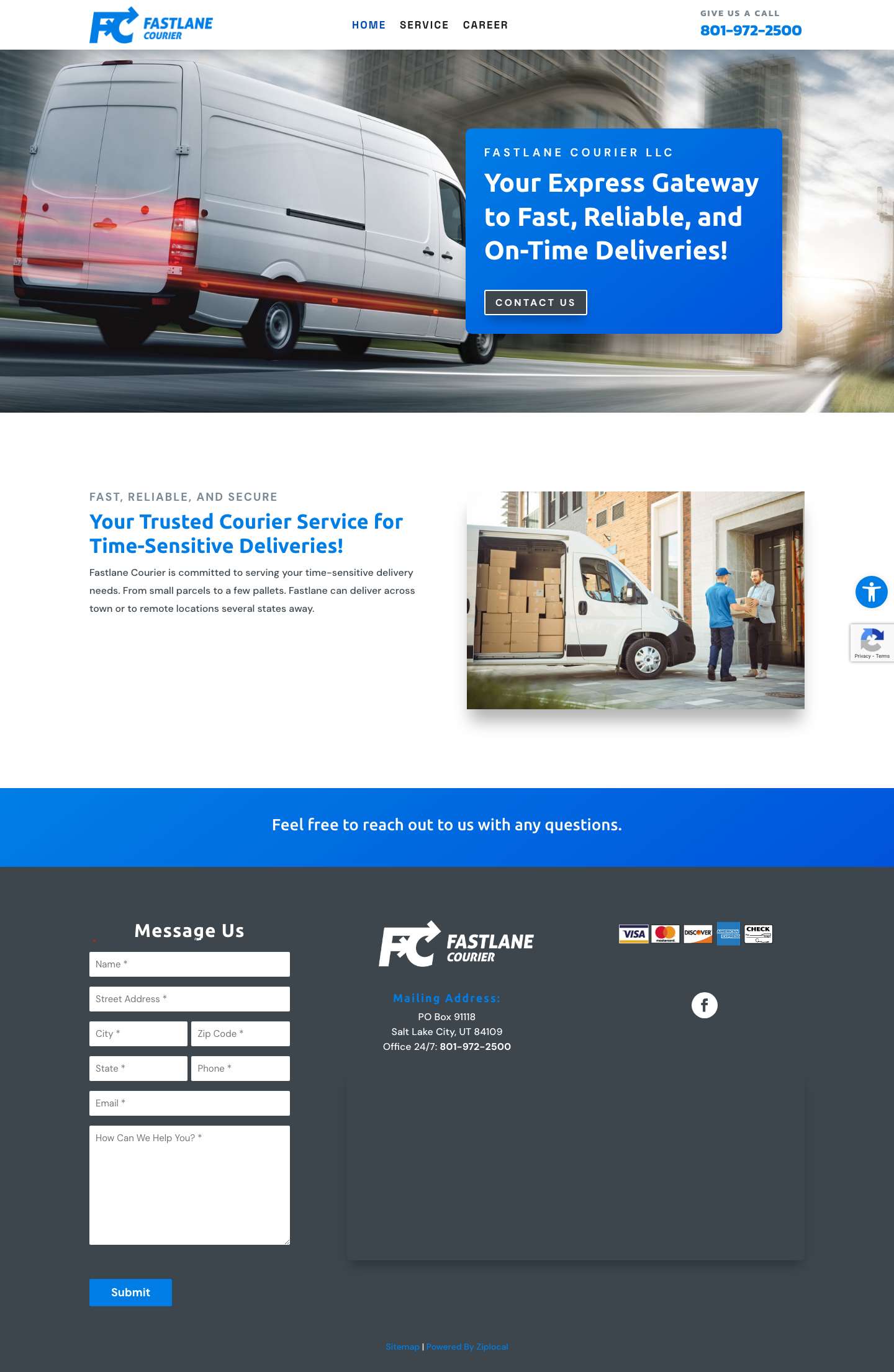 Hot Shot Courier Service | Fastlane Courier LLCAccessibility ToolsIncrease TextDecrease TextGrayscaleHigh ContrastNegative ContrastLight BackgroundLinks UnderlineReadable FontReset - Full Screenshot