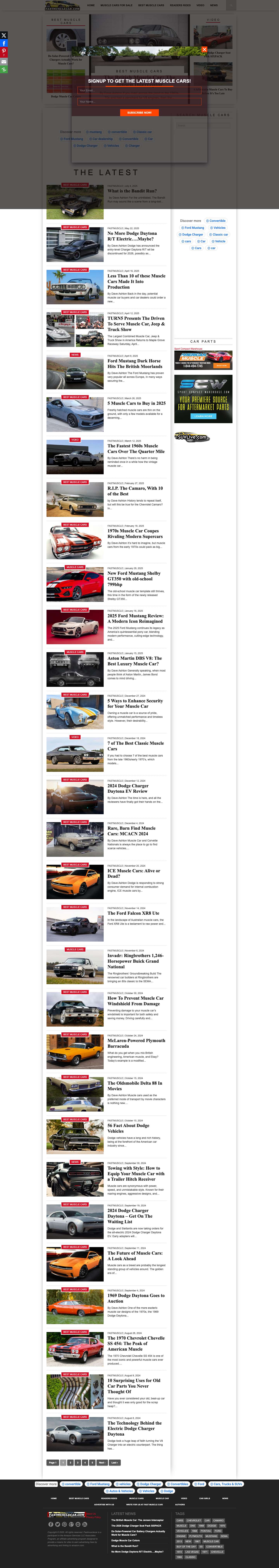 Fast Muscle Car - The Fastest Muscle Car News And BuysFast Muscle Car - The Fastest Muscle Car News And Buys - Full Screenshot
