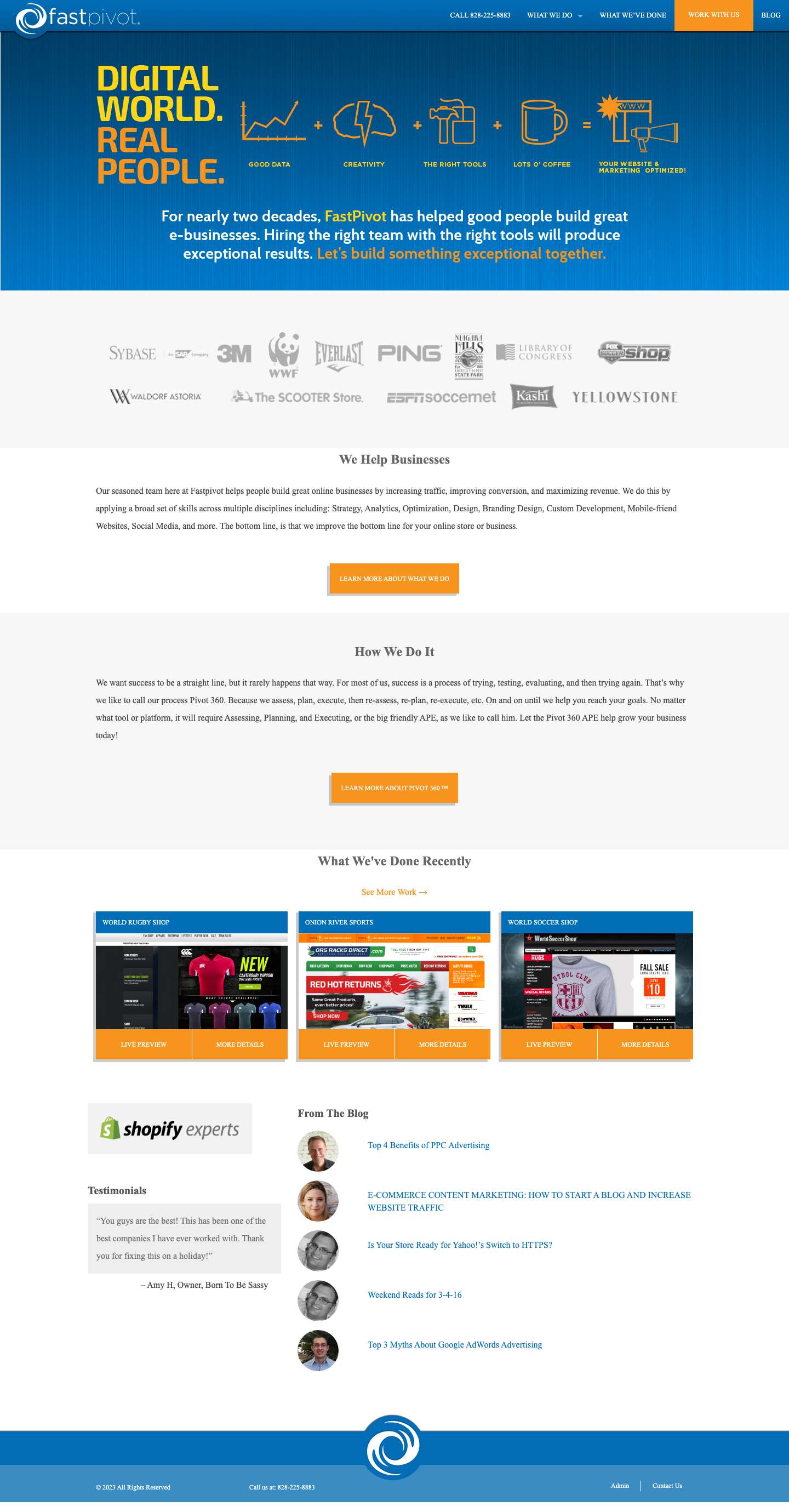 Home | FastPivot.com - Full Screenshot