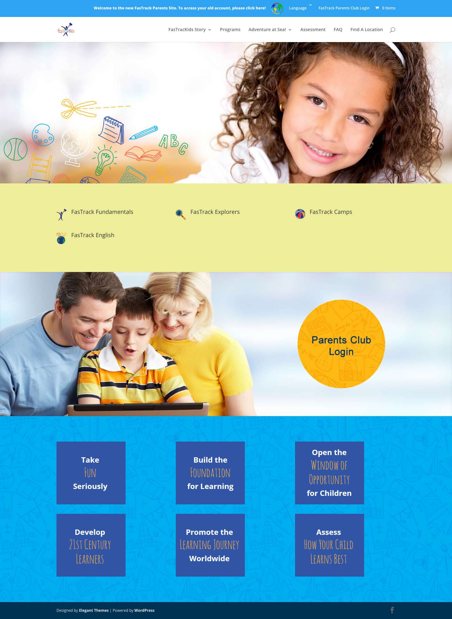 FasTrack Parents | Educational Resources - Full Screenshot