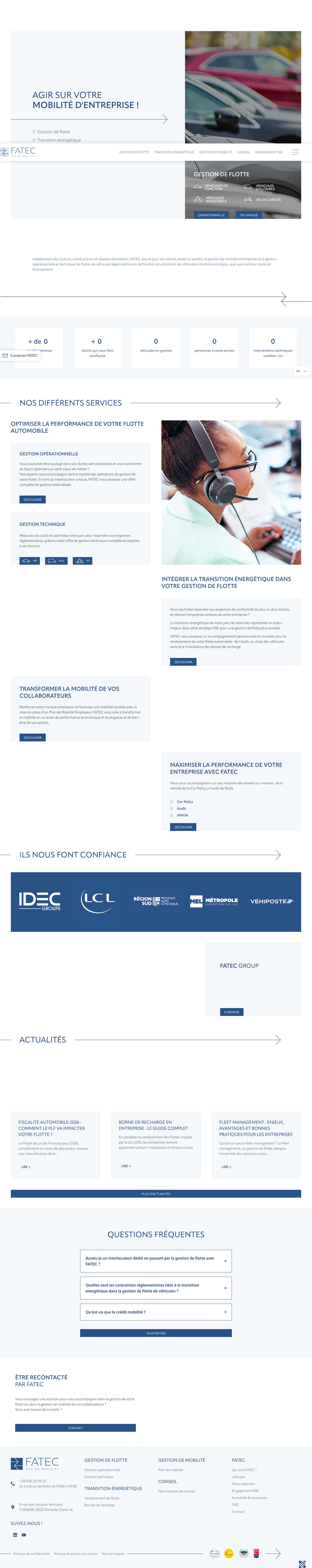 Gestion de flotte et verdissement automobile - Fleeter FATEC - Full Screenshot