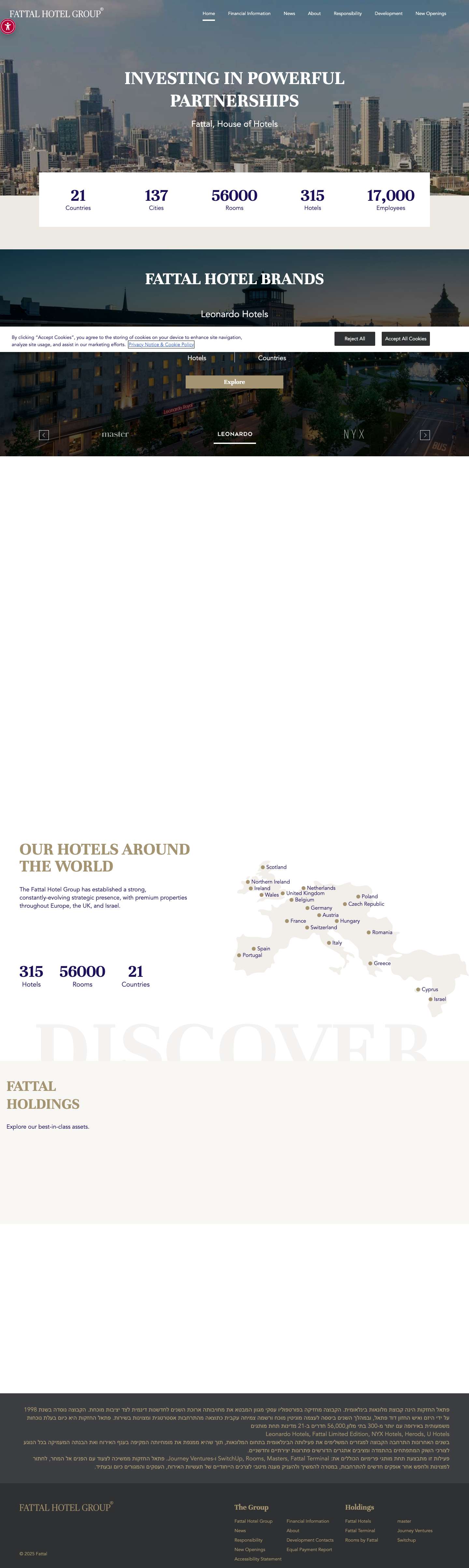 Fattal, House of Hotels | Fattal Hotel Group - Full Screenshot