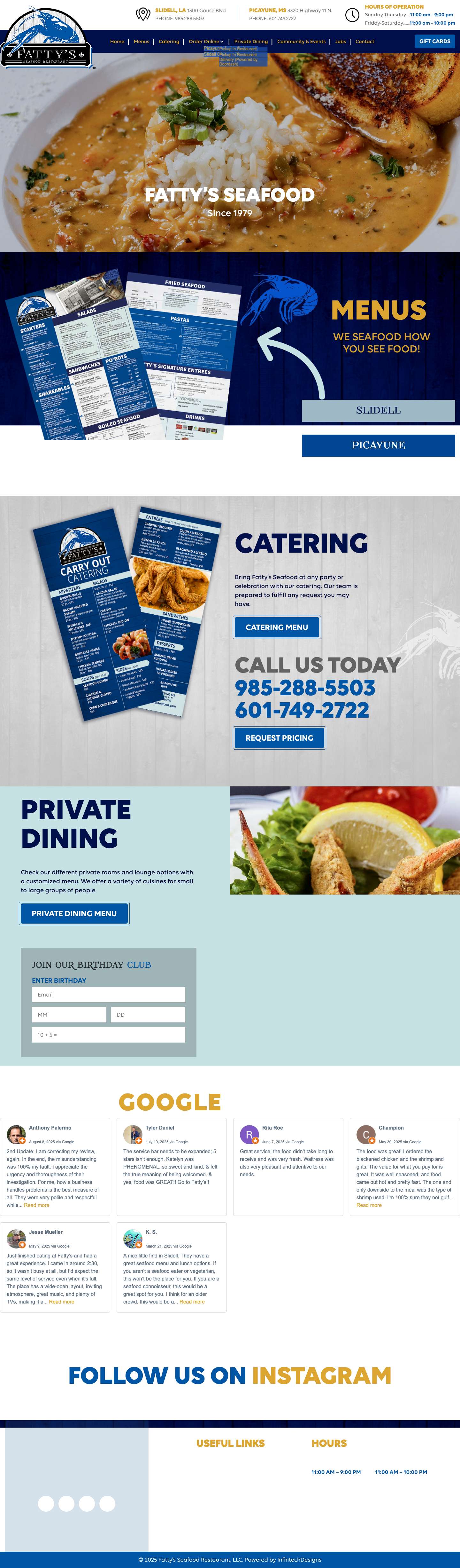 Fattys Seafood - Full Screenshot