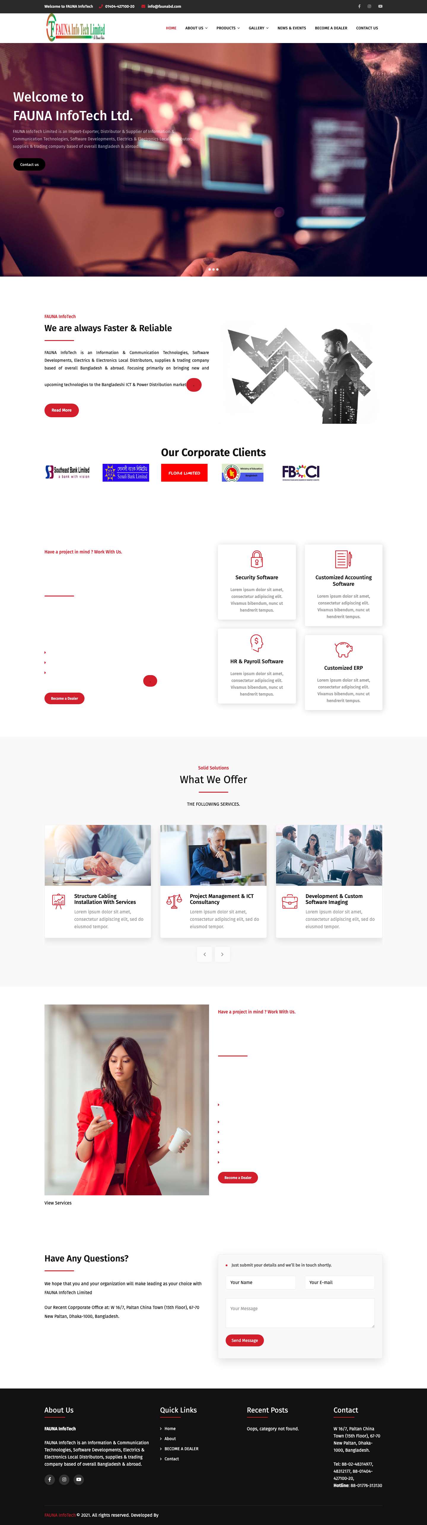 Fauna Infotech – Welcome to Fauna Infotech - Full Screenshot