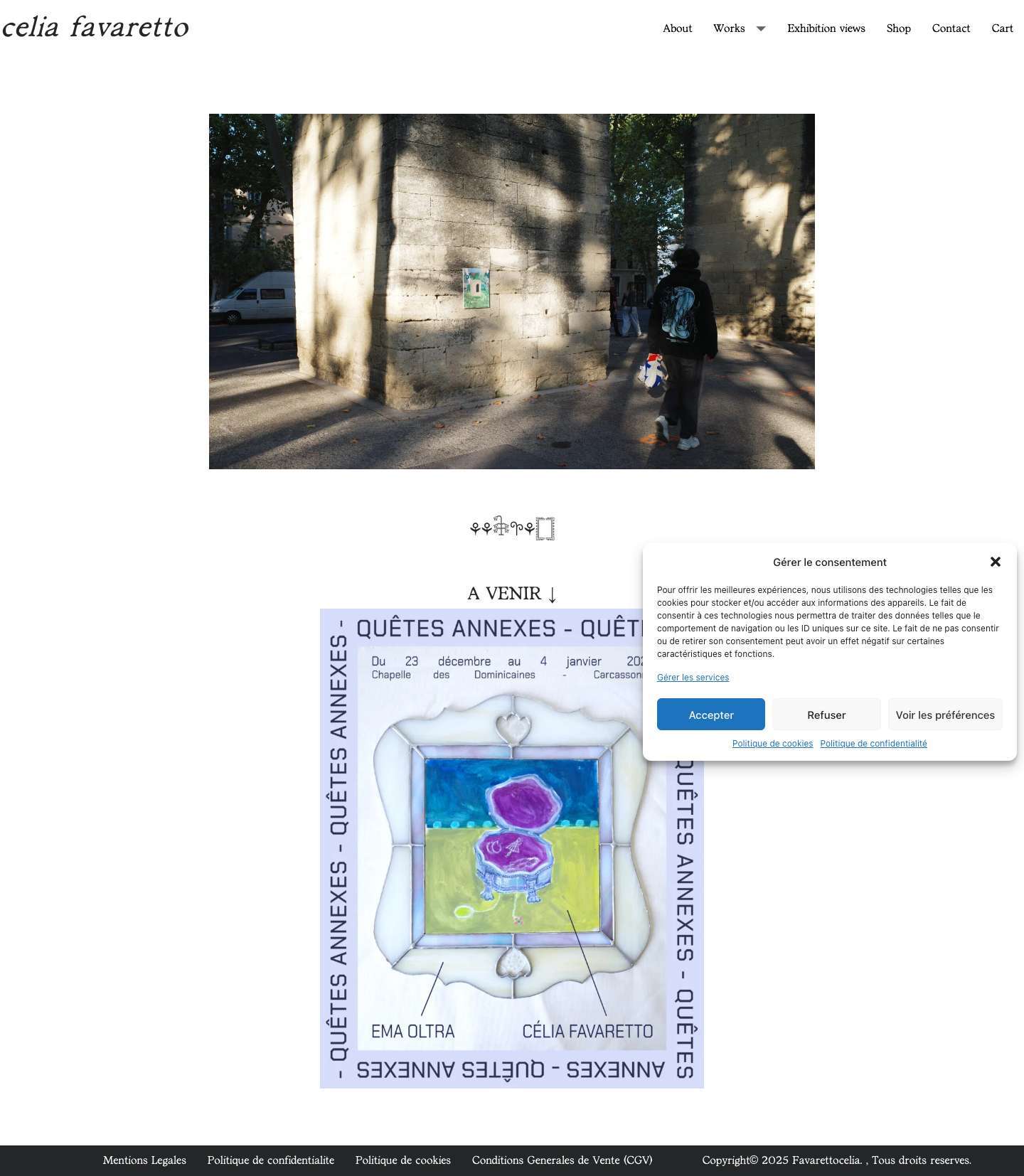Accueil - célia favaretto - Full Screenshot