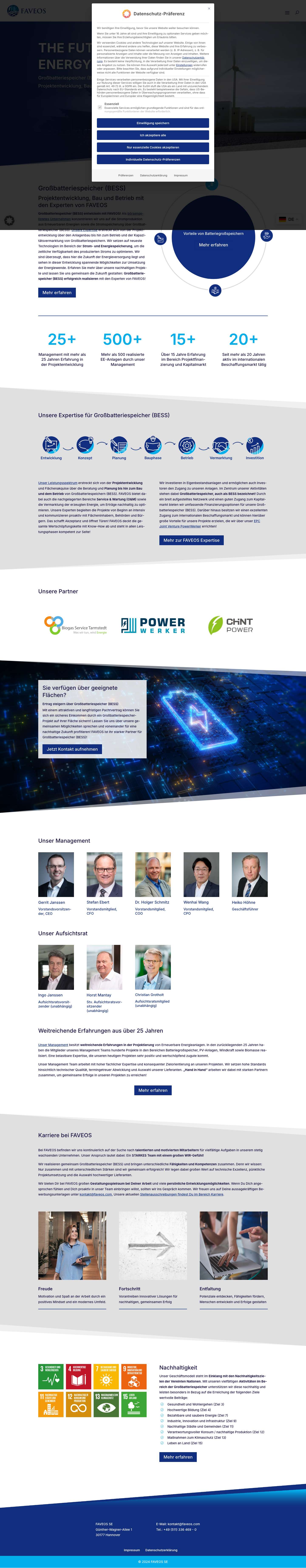 Großbatteriespeicher (BESS) - Projektentwicklung, EPC & Betrieb - Full Screenshot