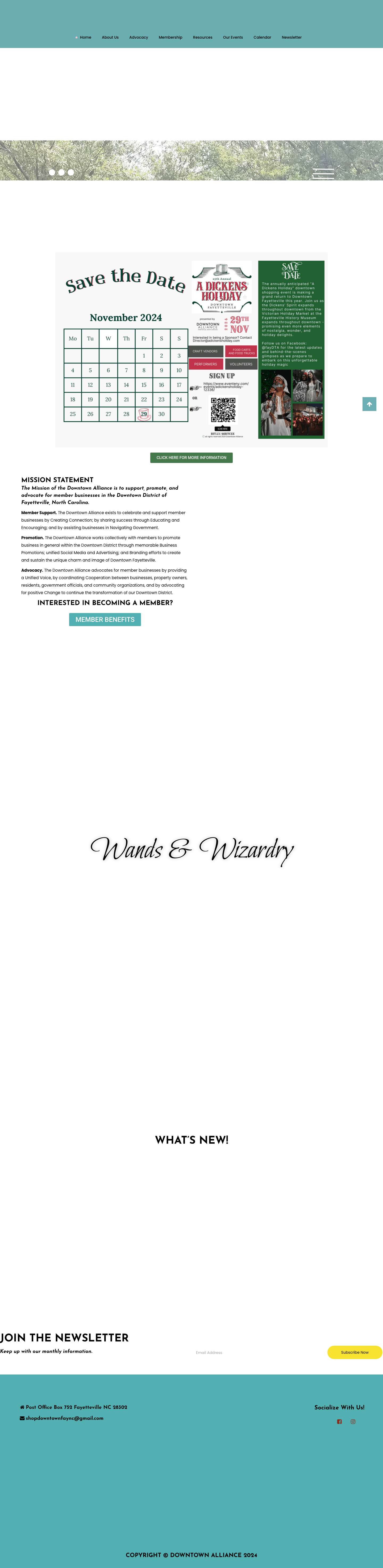 Downtown Alliance | Fayetteville, NC - Full Screenshot