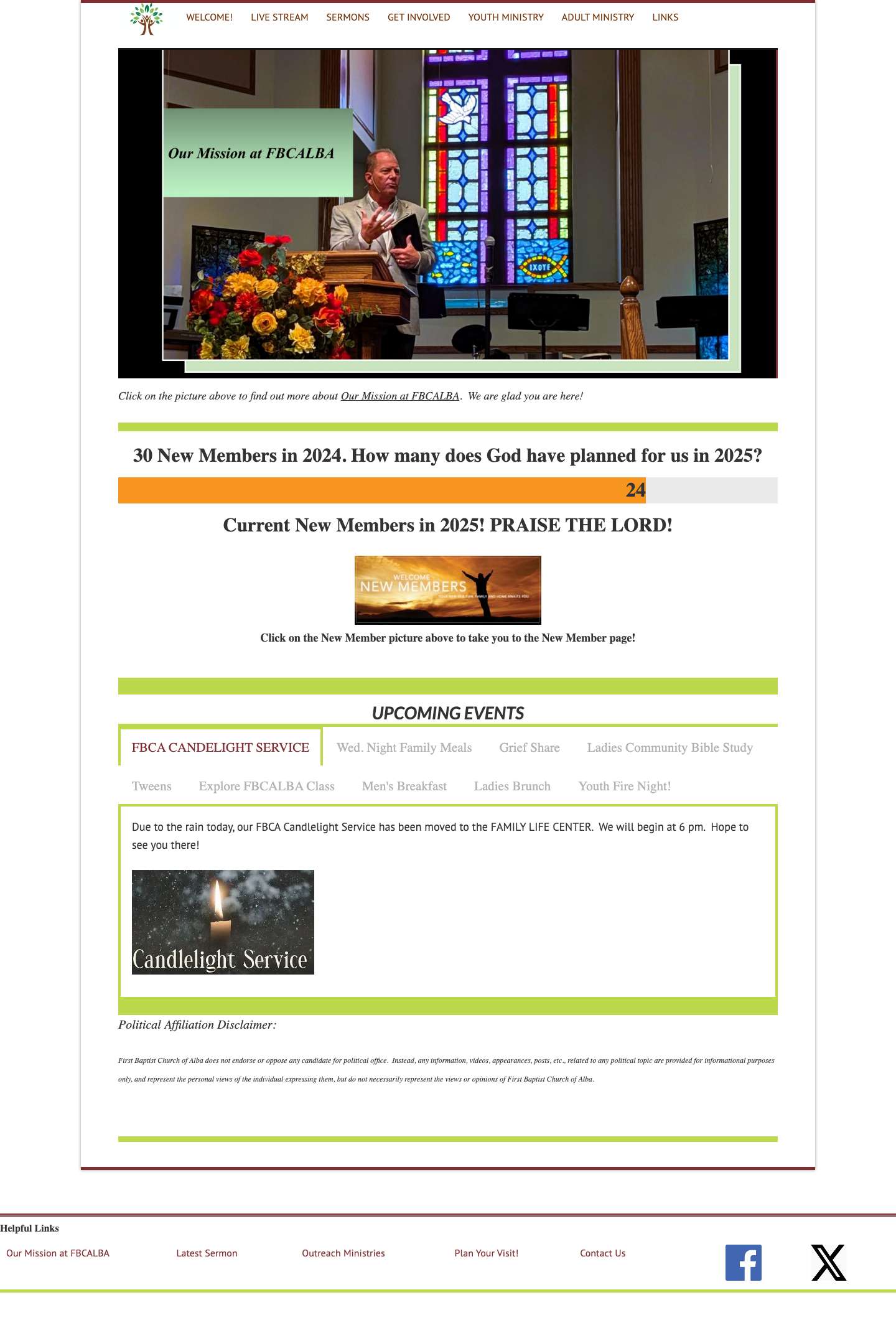 Home – Alba, TX - Full Screenshot