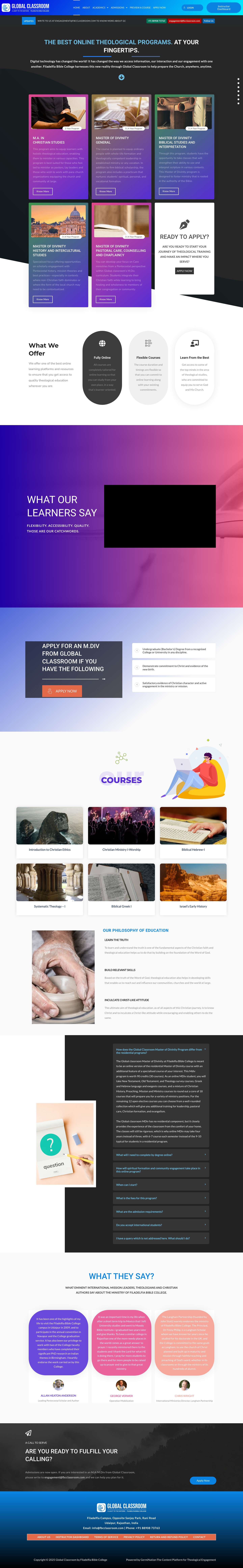 Global Classroom by Filadelfia Bible College – Prepare Anytime. Anywhere. - Full Screenshot