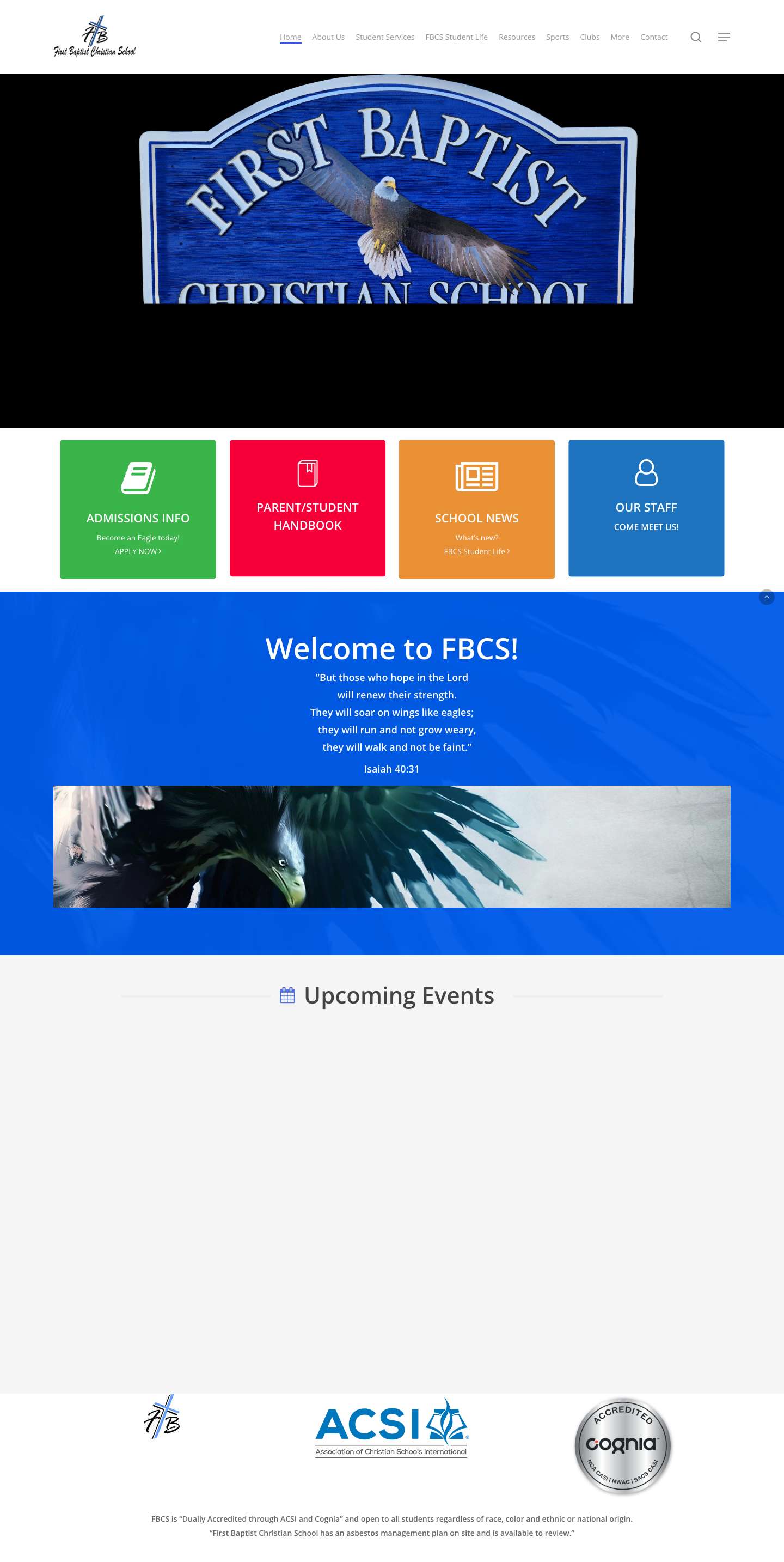 First Baptist Christian School – First Baptist Christian School - Full Screenshot