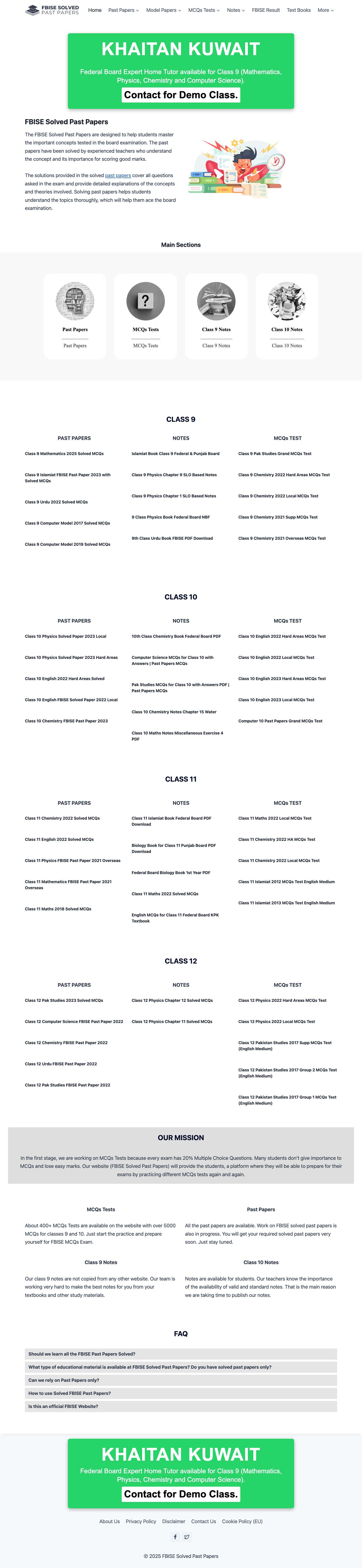 FBISE Solved Past PapersExpandExpandExpandExpandExpandExpandExpandExpandExpandToggle MenuFacebookTwitterExpandExpandExpandExpandExpandExpandExpandExpandExpand - Full Screenshot